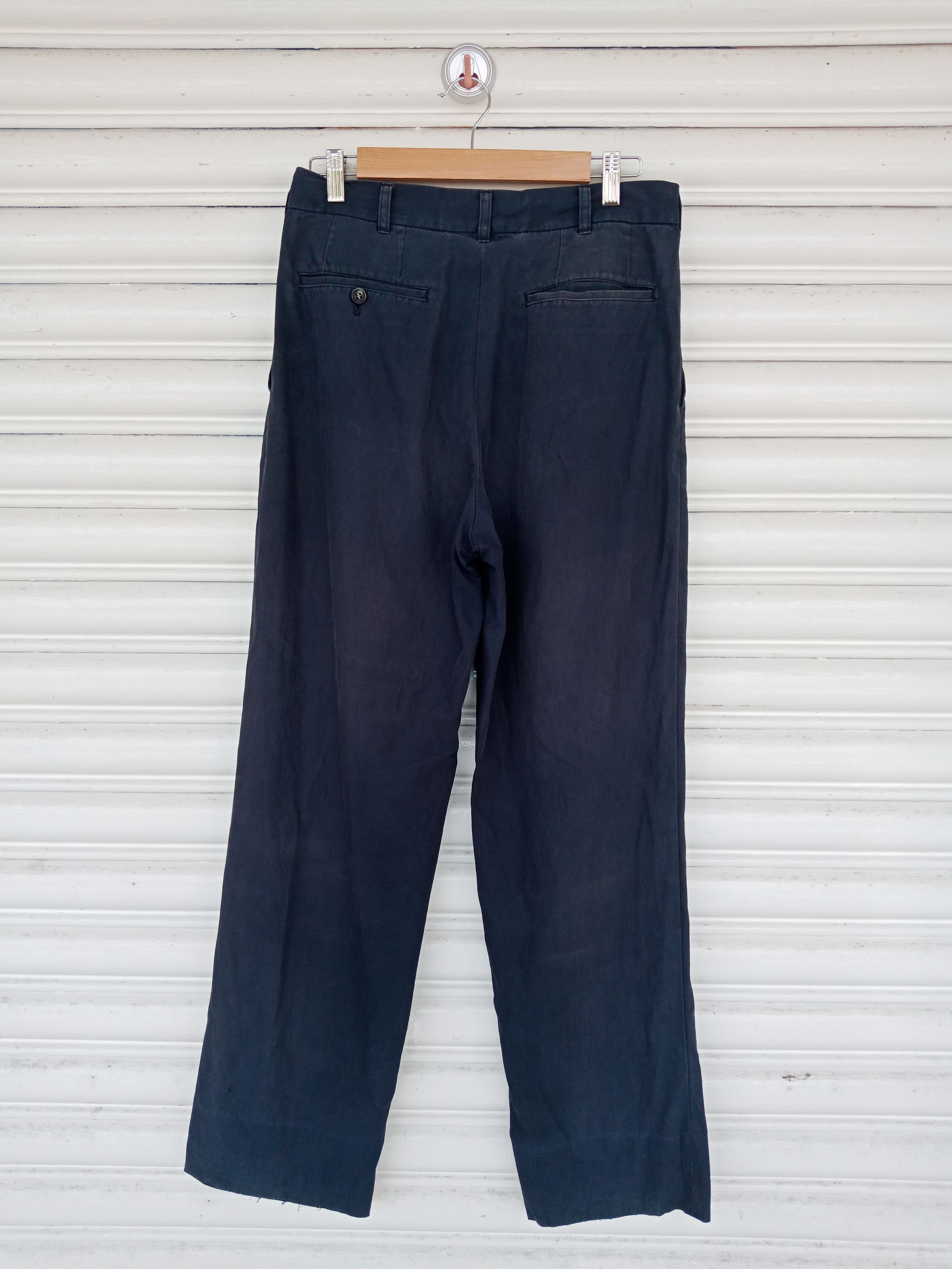 Issey Miyake Issey Miyake 100% Cotton Straight Pants Size US 30 / EU 46 - 2 Thumbnail