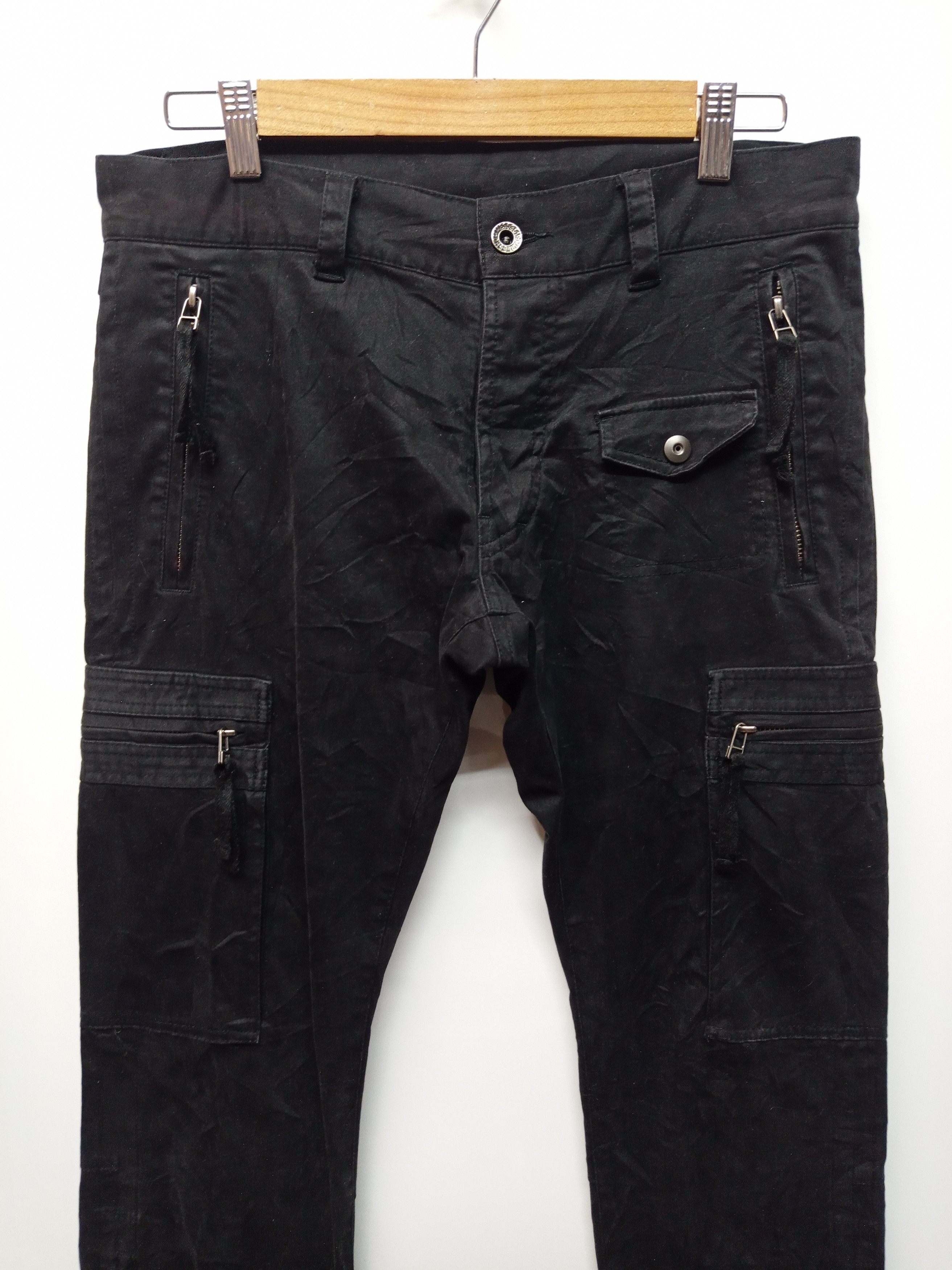 5351 POUR LES HOMMES Bondage Cargo Pants Super Rare Design! Size US 34 / EU 50 - 2 Thumbnail