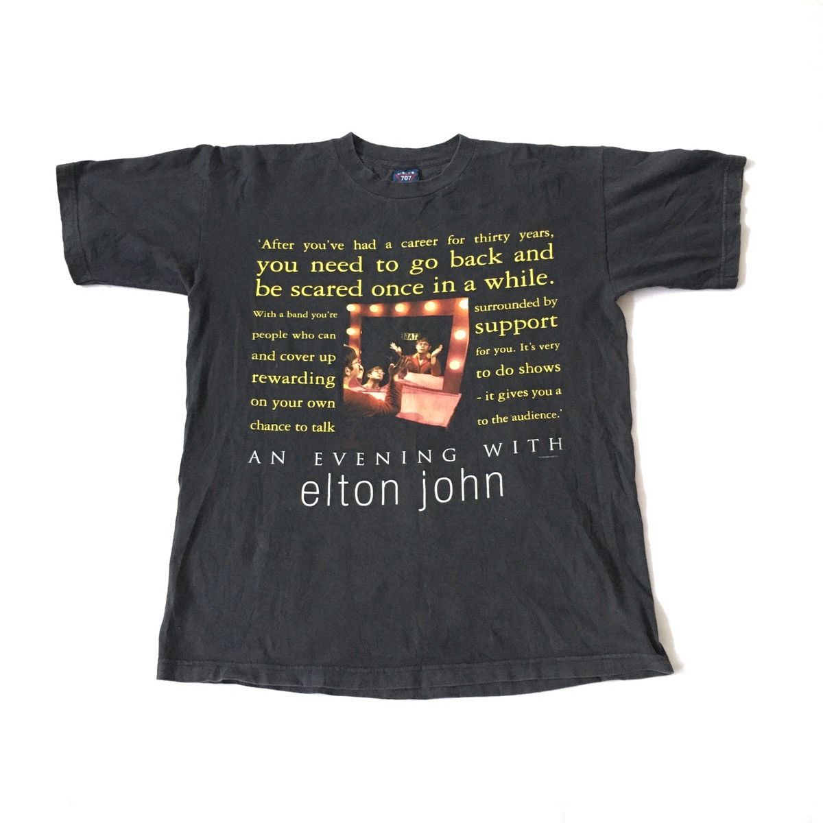 Band Tees Vintage 2000 An Evening With Elton John Concert Tour Tshirt Size US L / EU 52-54 / 3 - 1 Thumbnail