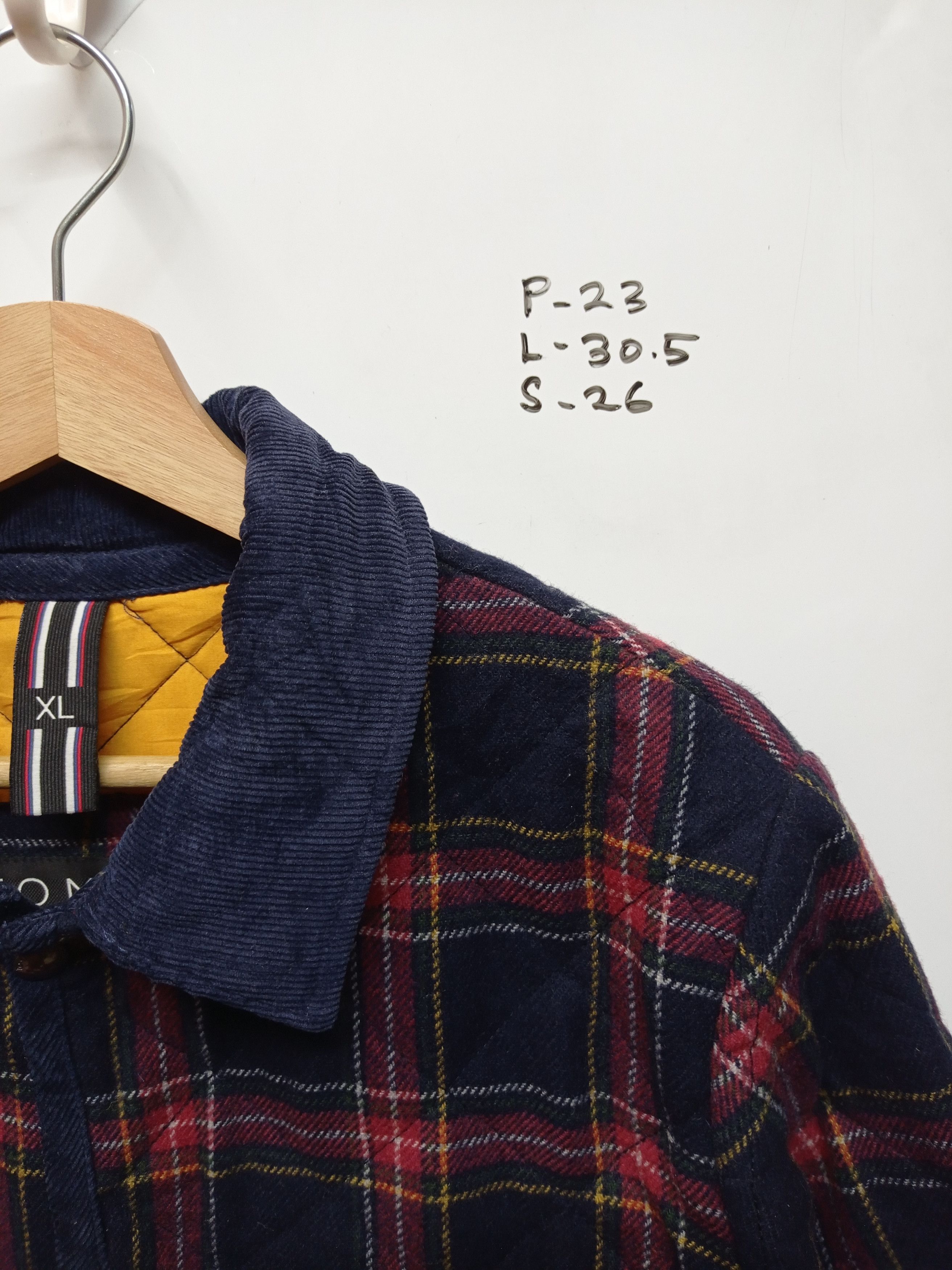 Tommy Hilfiger Quilted Plaid Jacket Size US XL / EU 56 / 4 - 4 Thumbnail