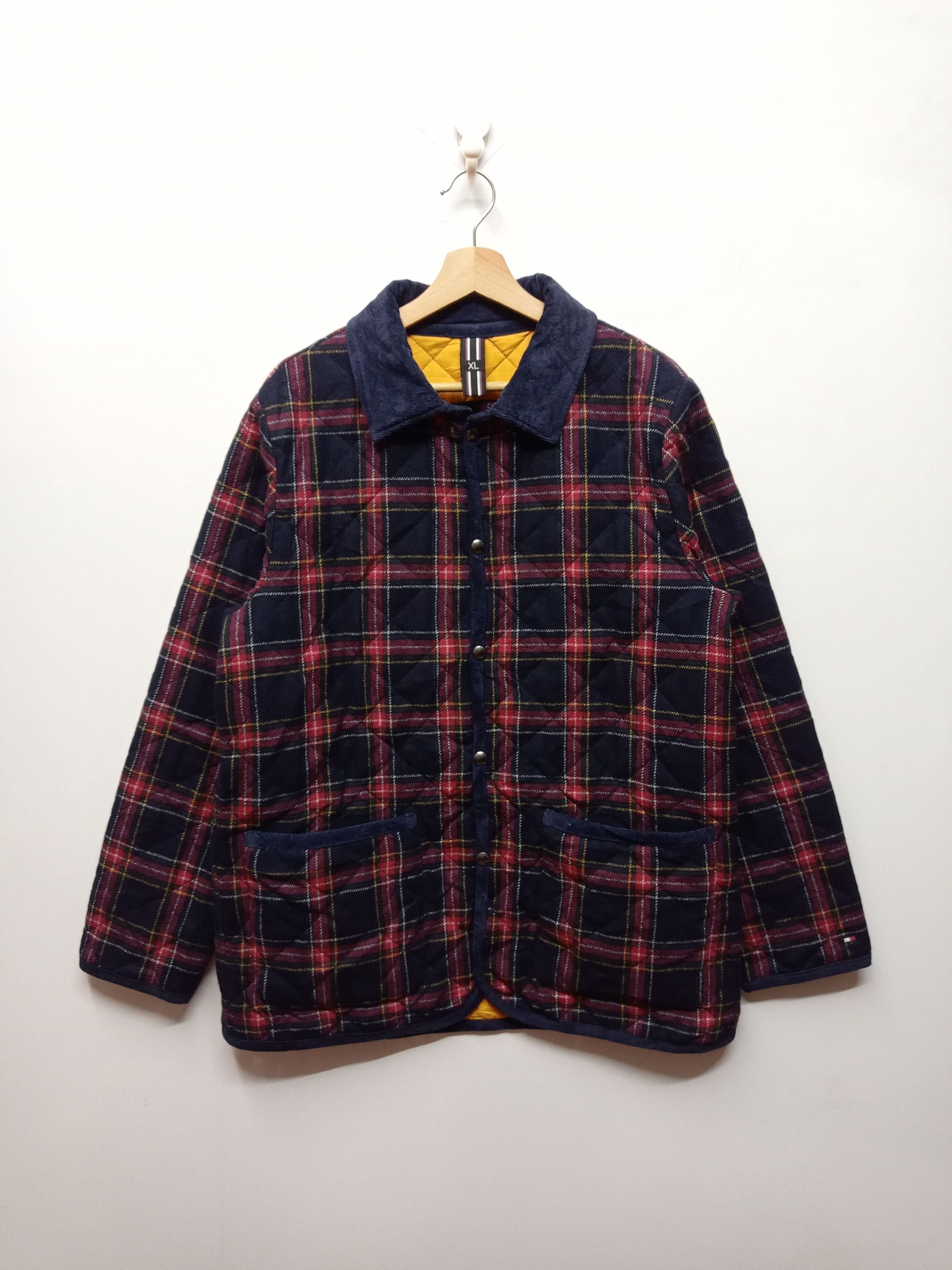 Tommy Hilfiger Quilted Plaid Jacket Size US XL / EU 56 / 4 - 1 Thumbnail