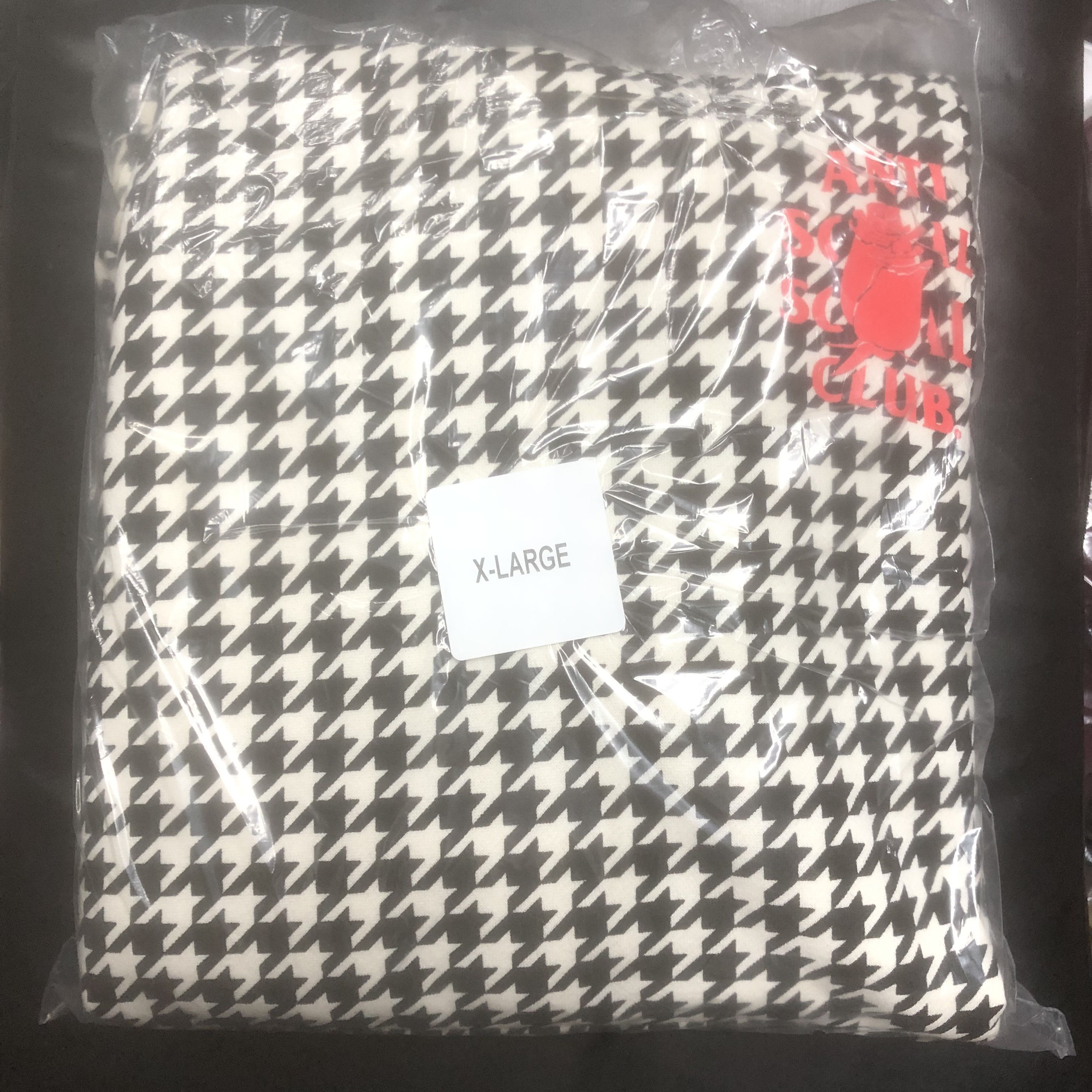 USA factory outlet online DS Red ASSC Rose Mary Houndstooth Hoodie