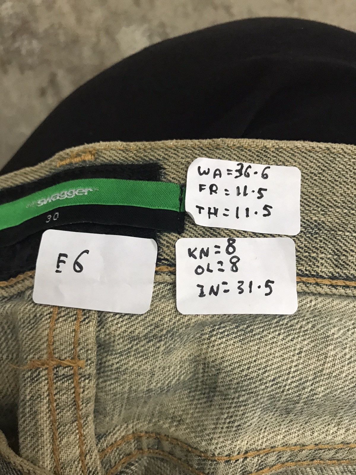 Japanese Brand Swagger Painted Distressed Denim Jeans Size US 30 / EU 46 - 9 Thumbnail