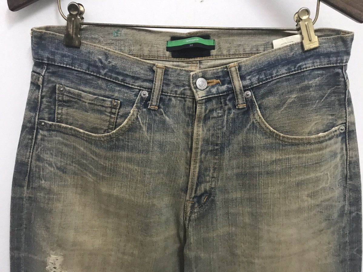 Japanese Brand Swagger Painted Distressed Denim Jeans Size US 30 / EU 46 - 4 Thumbnail