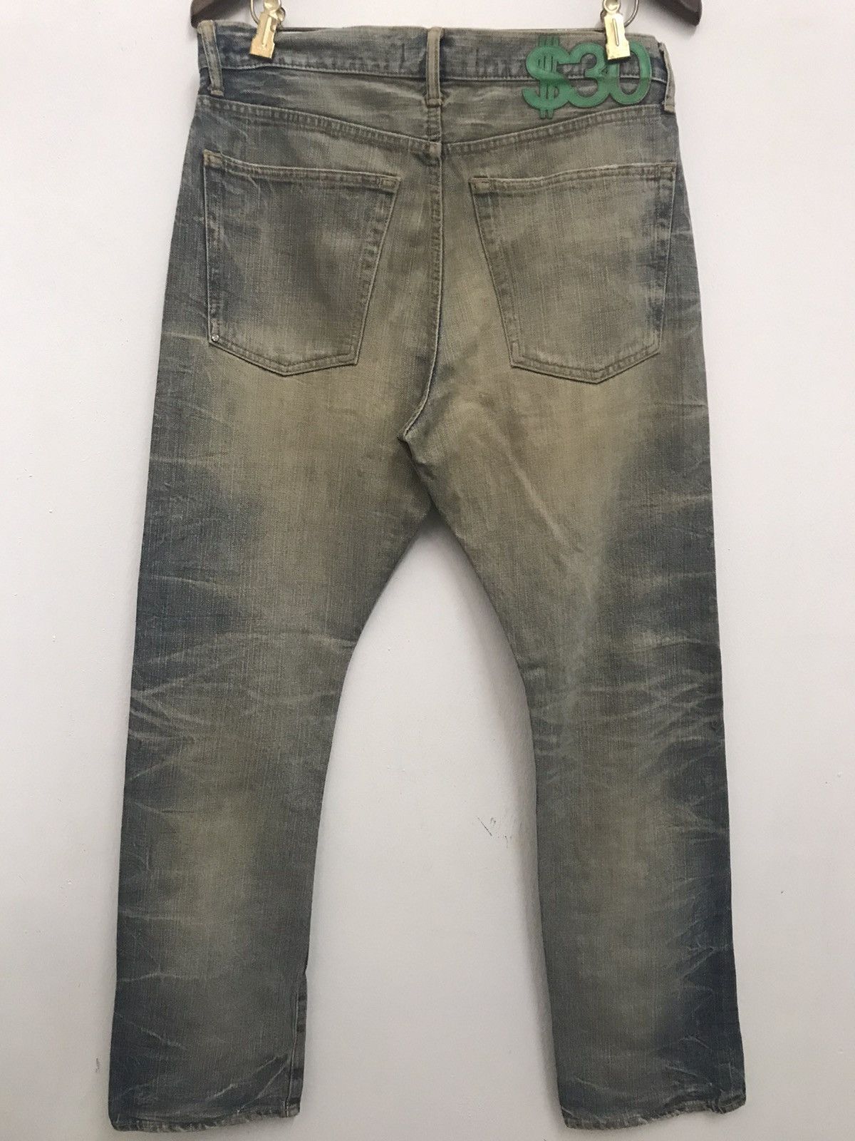 Japanese Brand Swagger Painted Distressed Denim Jeans Size US 30 / EU 46 - 6 Thumbnail