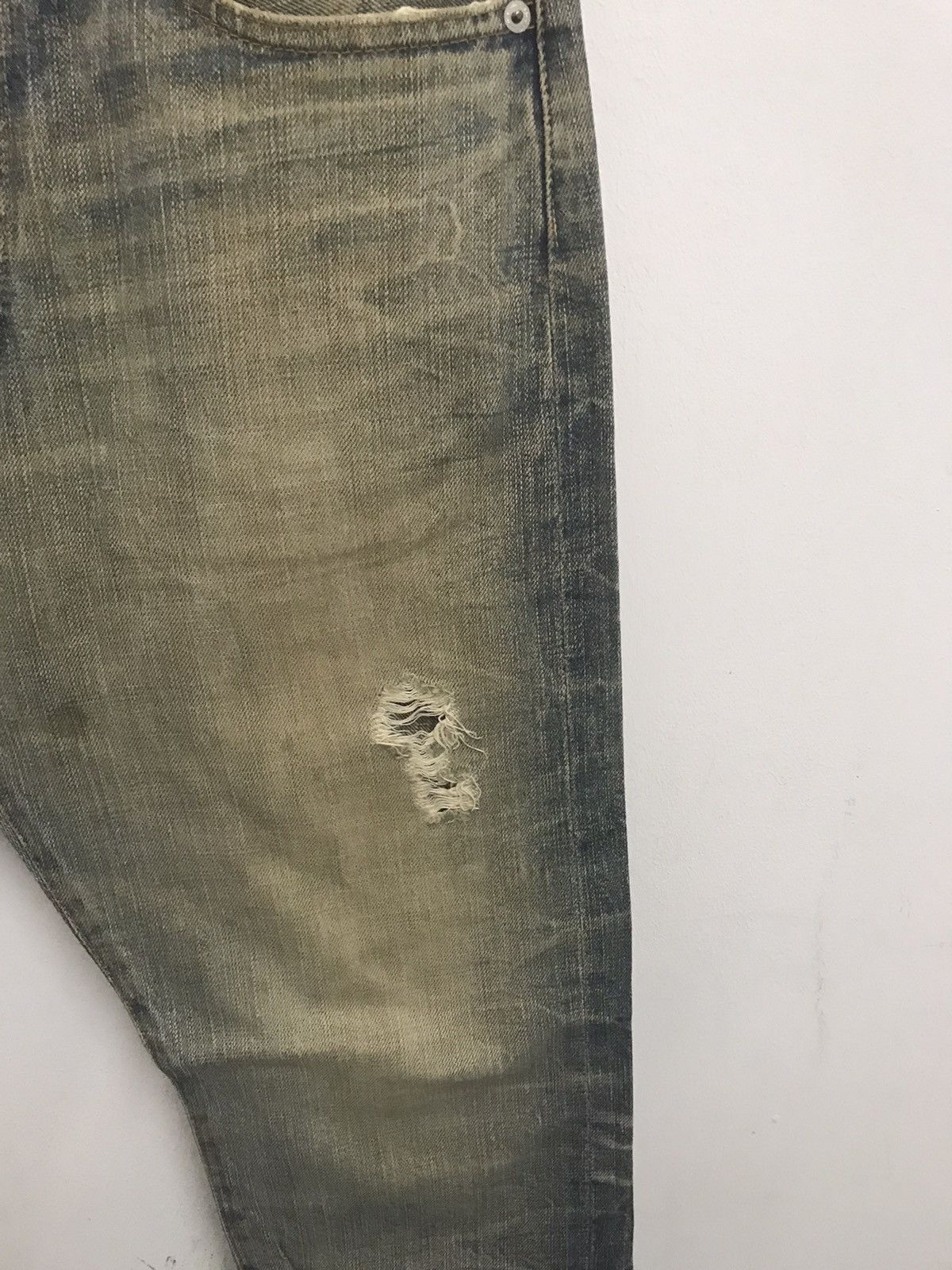 Japanese Brand Swagger Painted Distressed Denim Jeans Size US 30 / EU 46 - 3 Thumbnail