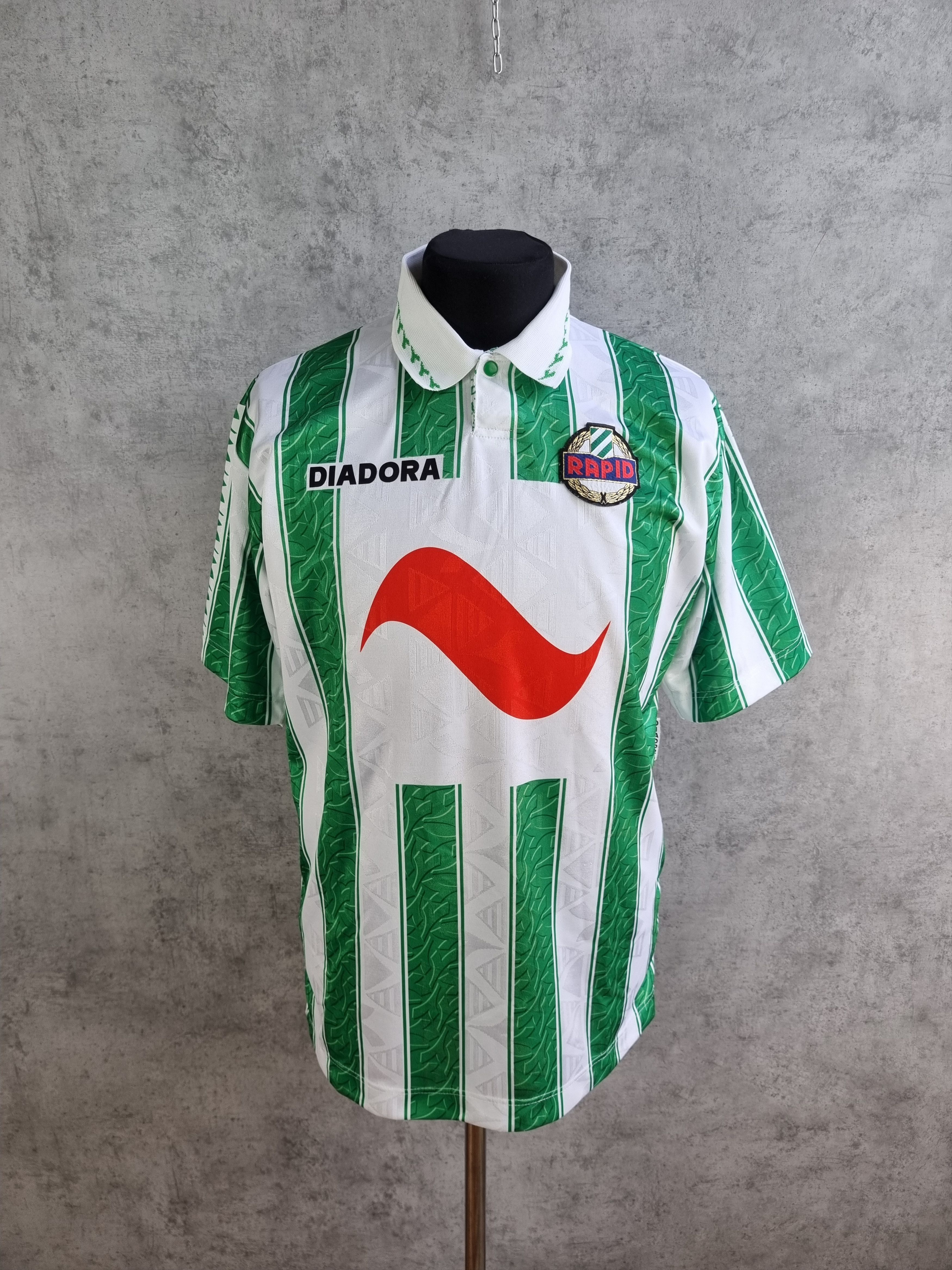 1994-96 Vintage RAPID WIEN DIADORA Soccer Jersey Rare