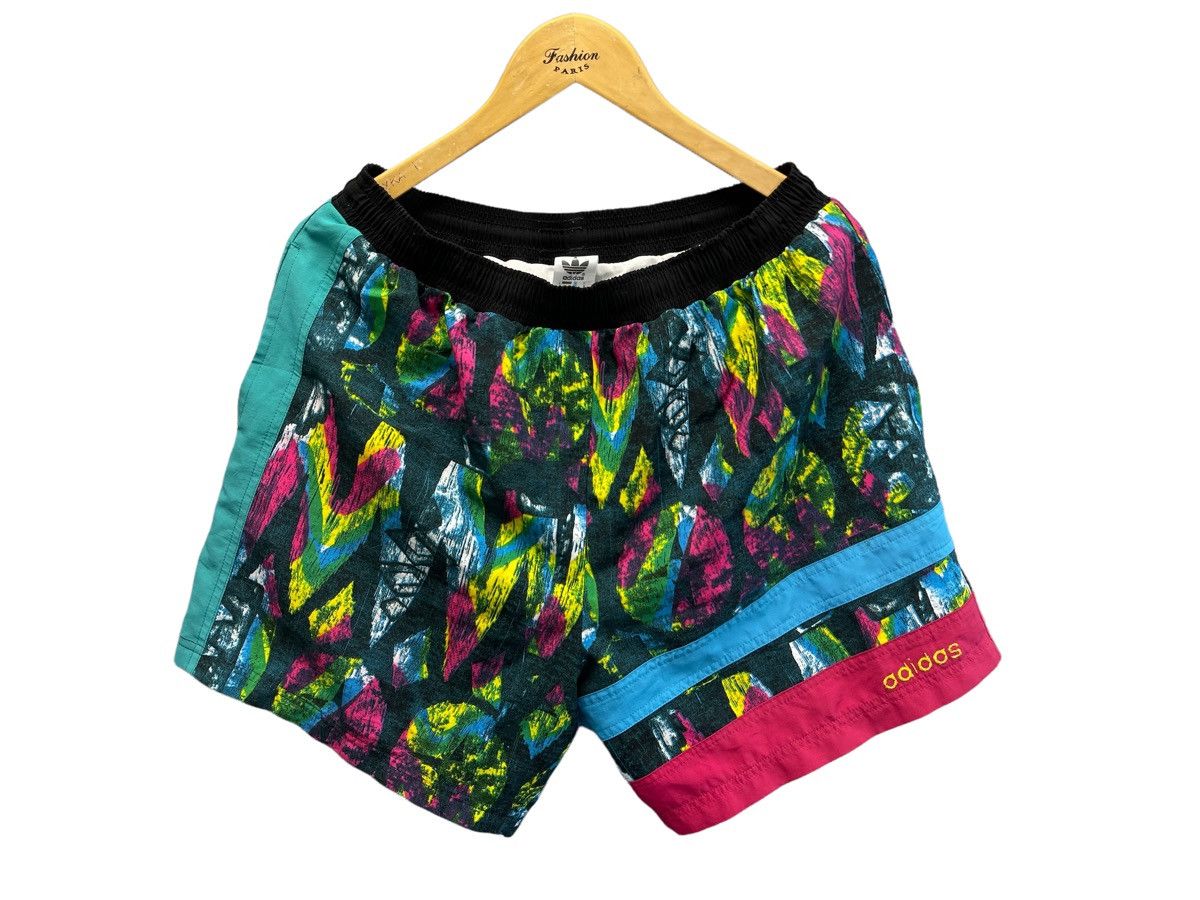 Vintage Y2K Adidas Vintage swim shorts rare retro Size US 33 - 1 Thumbnail