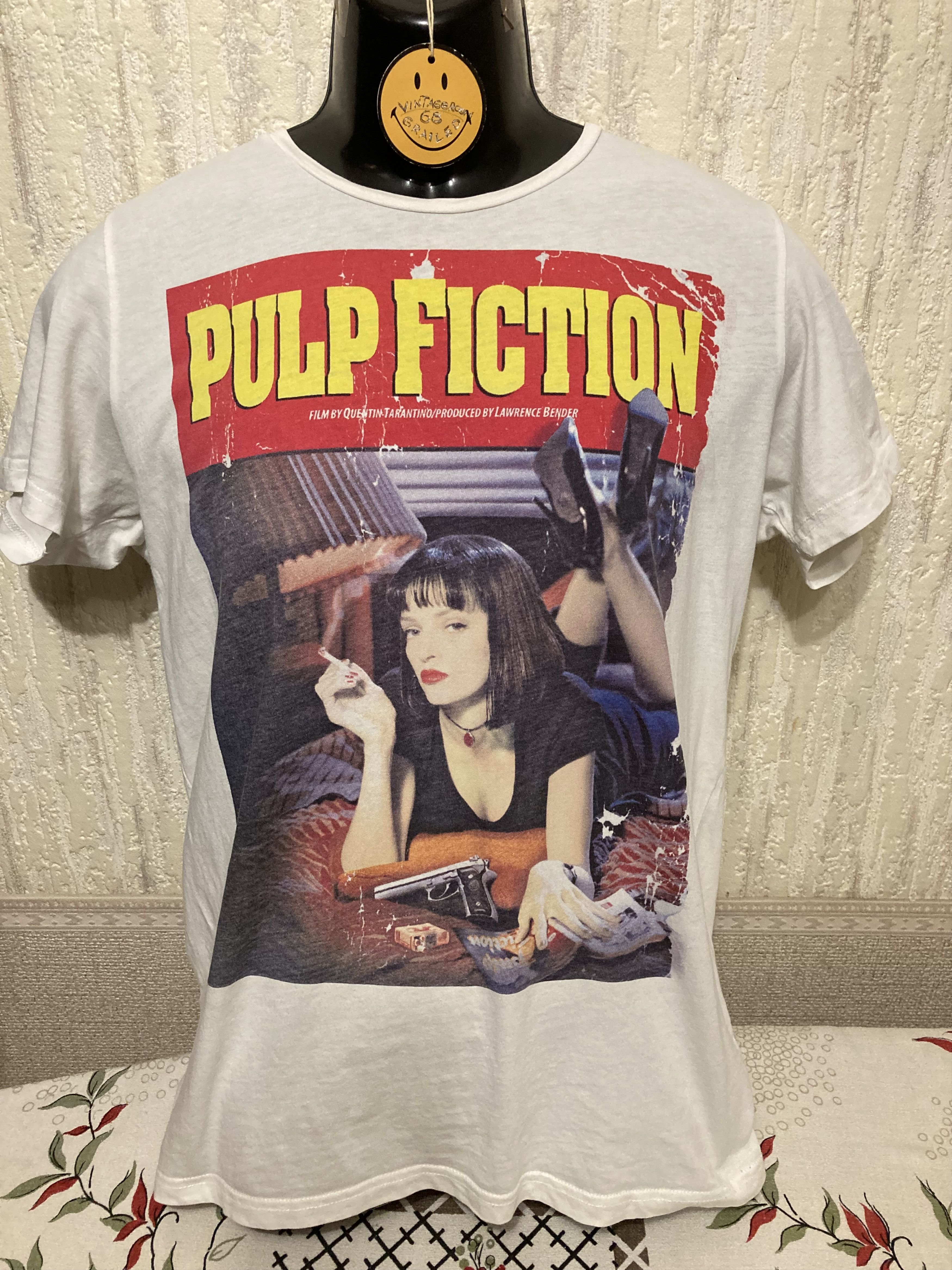 Vintage 2014 Pulp Fiction Distressed Movie Short Sleeve T-Shirt Size US M / EU 48-50 / 2 - 1 Thumbnail
