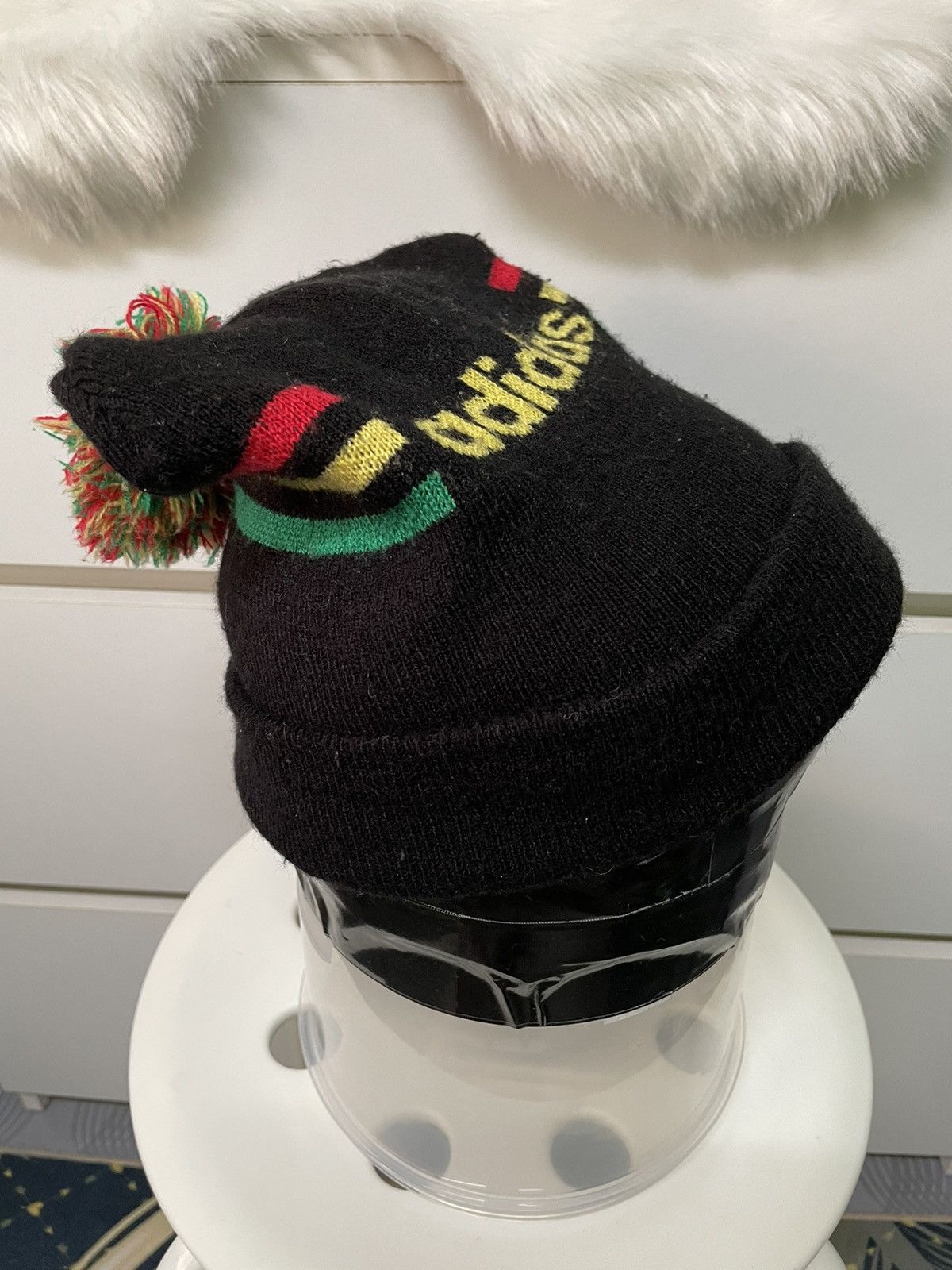 Adidas × Vintage Vintage Adidas Stripe Beanie Size ONE SIZE - 2 Thumbnail