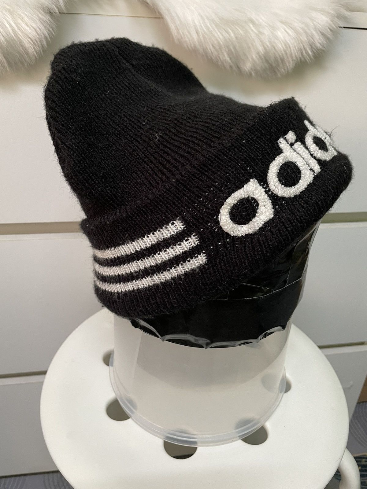 Adidas × Vintage Vintage Adidas Stripe Black & White Size ONE SIZE - 2 Thumbnail