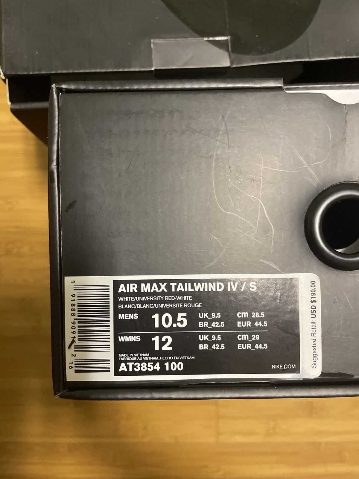 Nike × Supreme Supreme x Air Max Tailwind 4 University Red 2019 Size US 10.5 / EU 43-44 - 7 Thumbnail