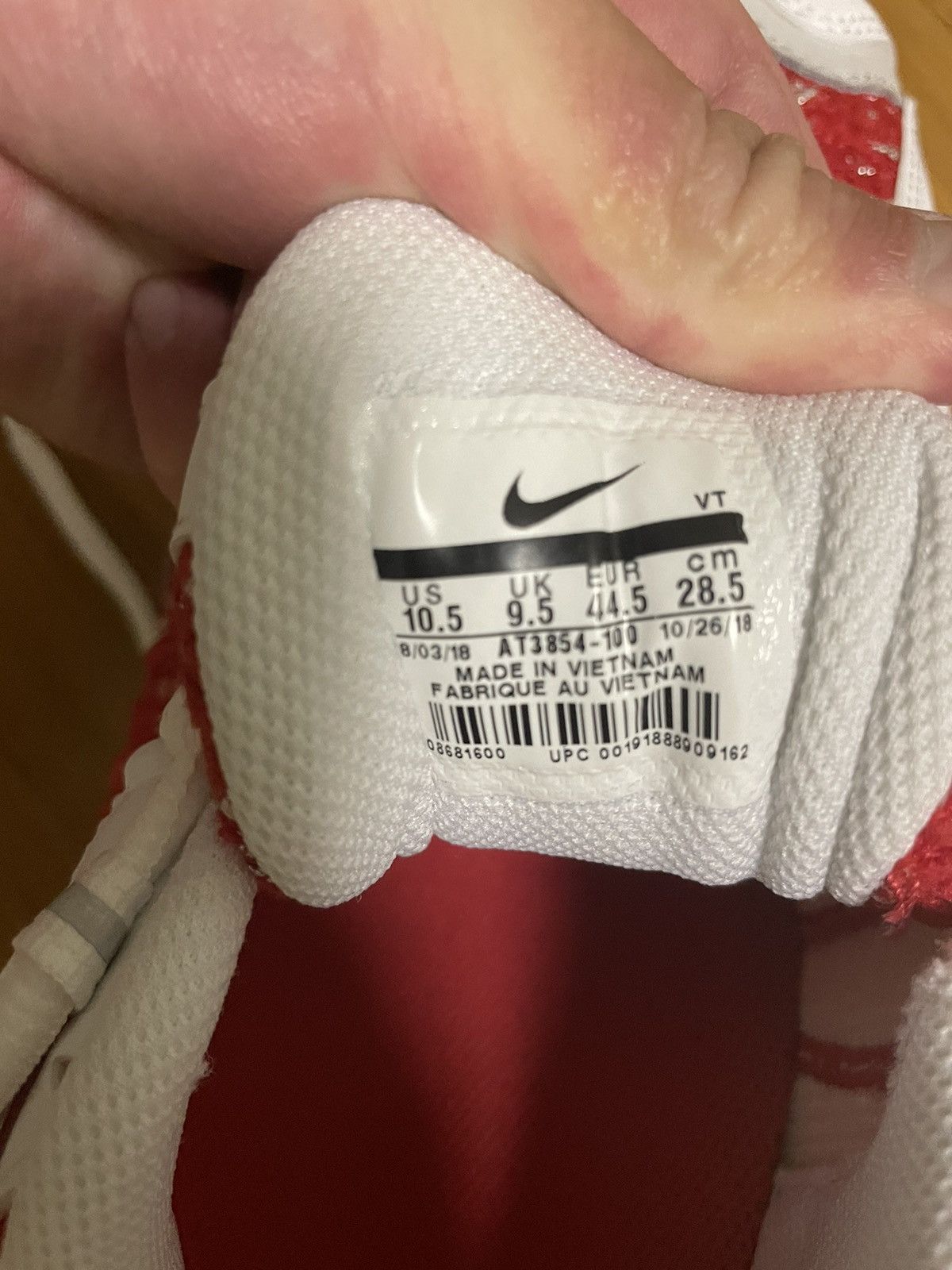 Nike × Supreme Supreme x Air Max Tailwind 4 University Red 2019 Size US 10.5 / EU 43-44 - 6 Thumbnail