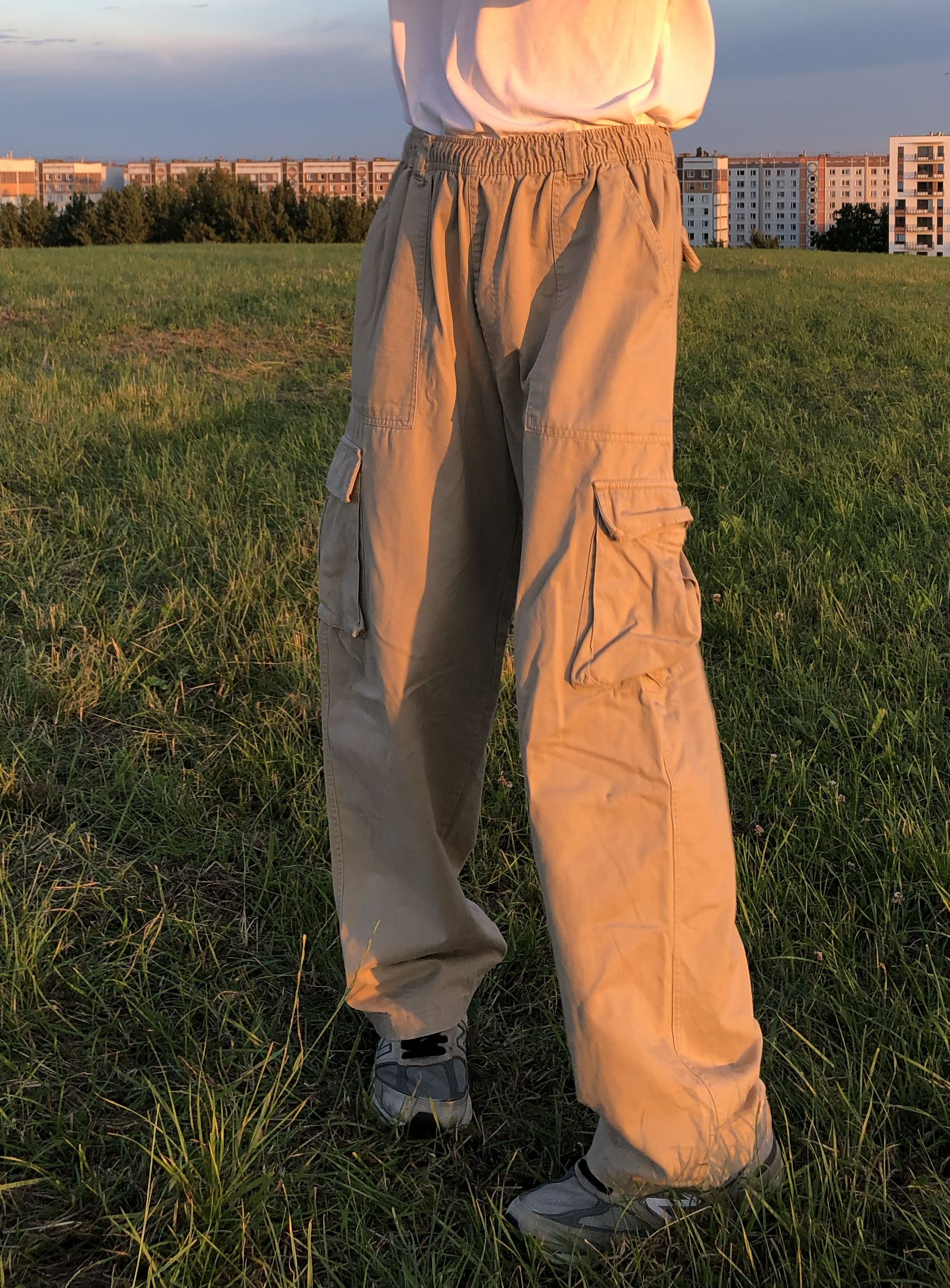 Japanese Brand × Vintage Baggy cargo pants Size US 33 - 1 Thumbnail