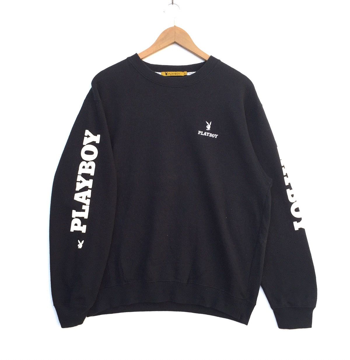 Playboy Vintage 90s Playboy Bunny Big Logo Sweatshirt | L Swag Hype Size US L / EU 52-54 / 3 - 11 Thumbnail