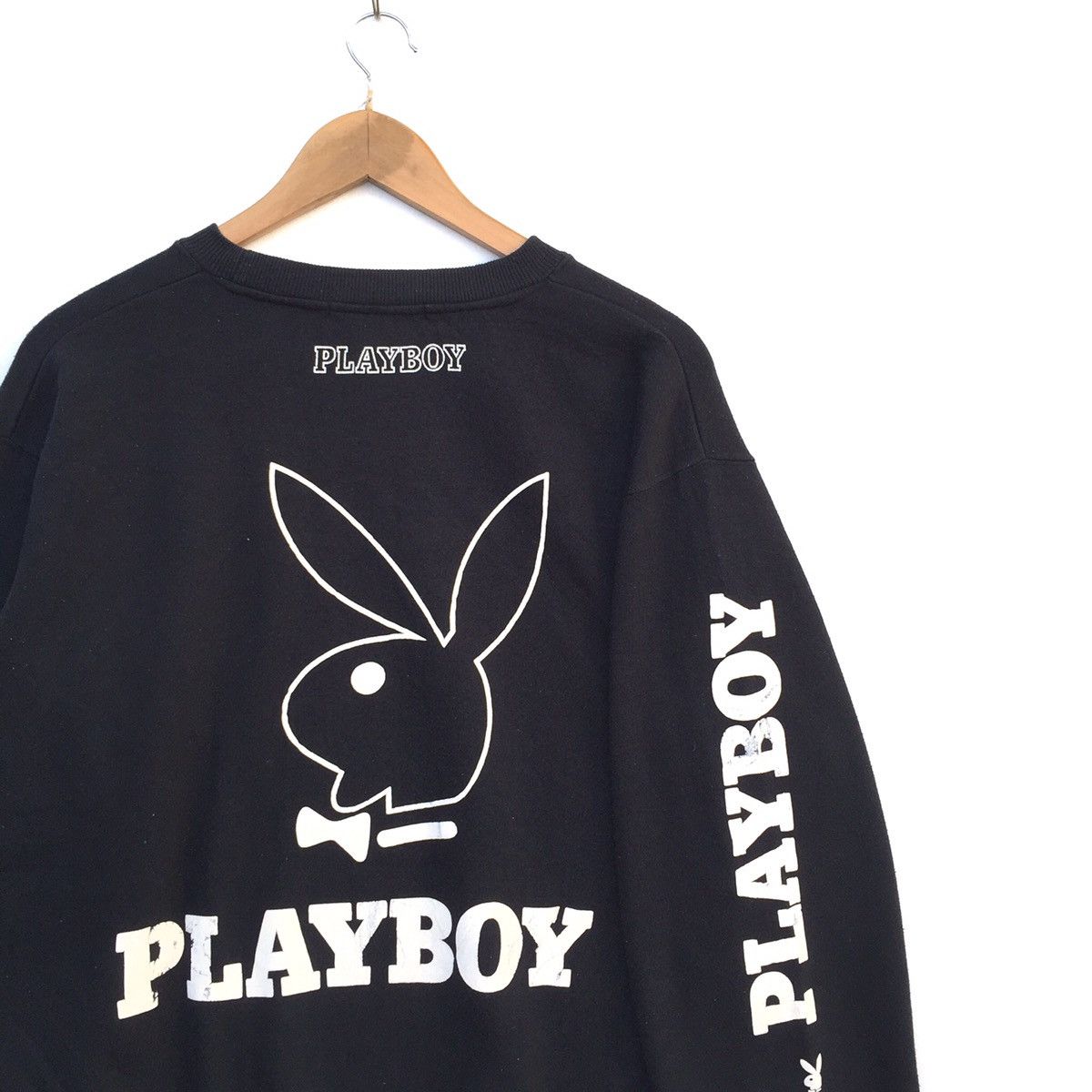 Playboy Vintage 90s Playboy Bunny Big Logo Sweatshirt | L Swag Hype Size US L / EU 52-54 / 3 - 3 Thumbnail
