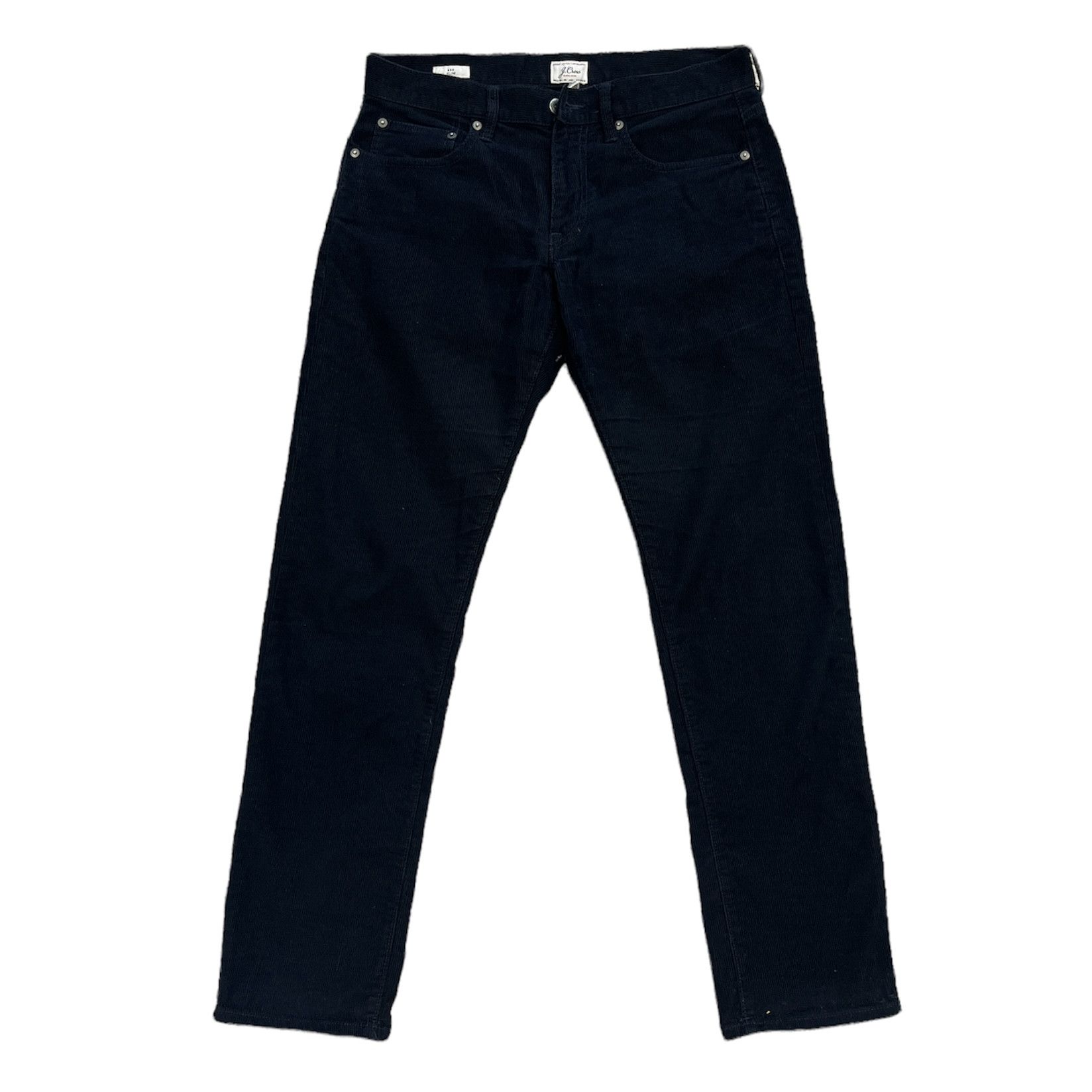 Crew Navy 484 Slim Corduroy Pants 30