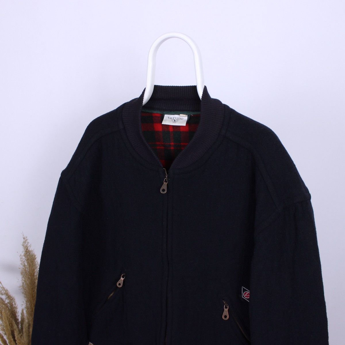 Vintage Valentino Wool Bomber outlet Jacket