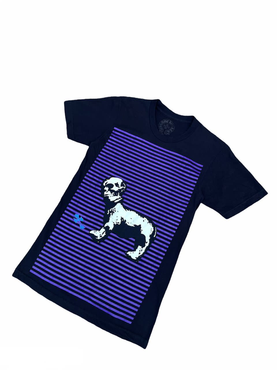 トップス CHROME HEARTS foti skull dog bolder Tee Buy Chrome Hearts Foti Dog T-Shirt 'Black/Purple' - 1383