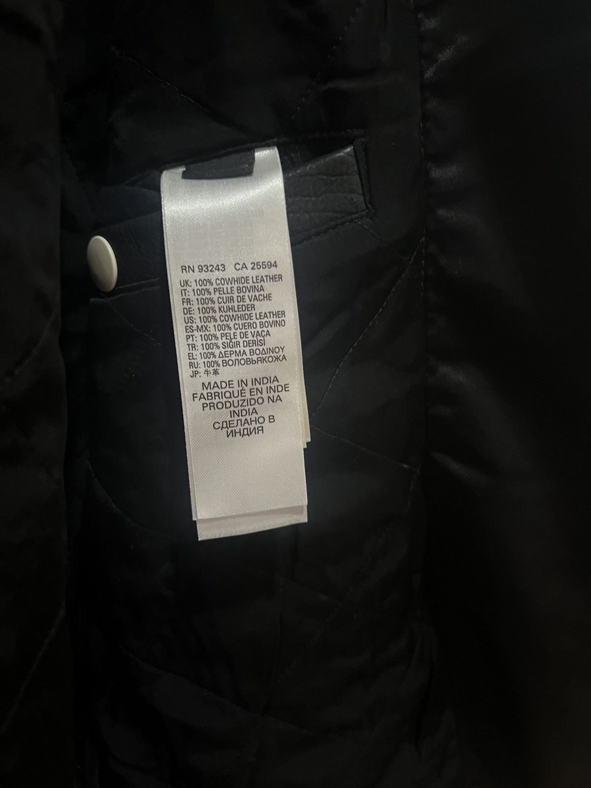 Diesel Diesel L- HARU leather jacket Size US L / EU 52-54 / 3 - 6 Thumbnail