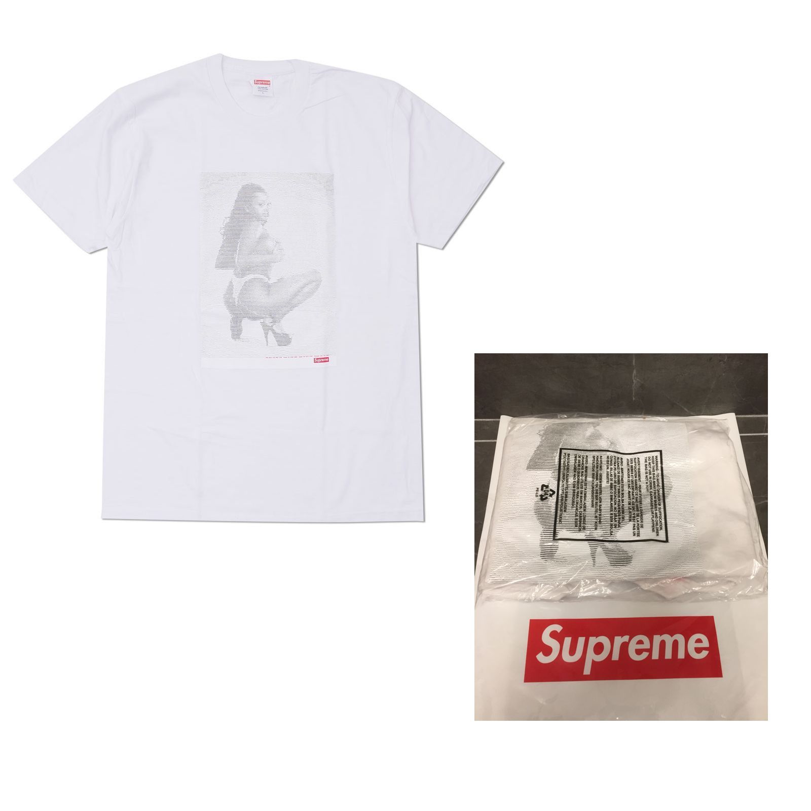 Supreme SS17 Digi Tee 白 (Supremeステッカー付き) Supreme Supreme Digi Tee SS17 White Size Large T-Shirt BRAND