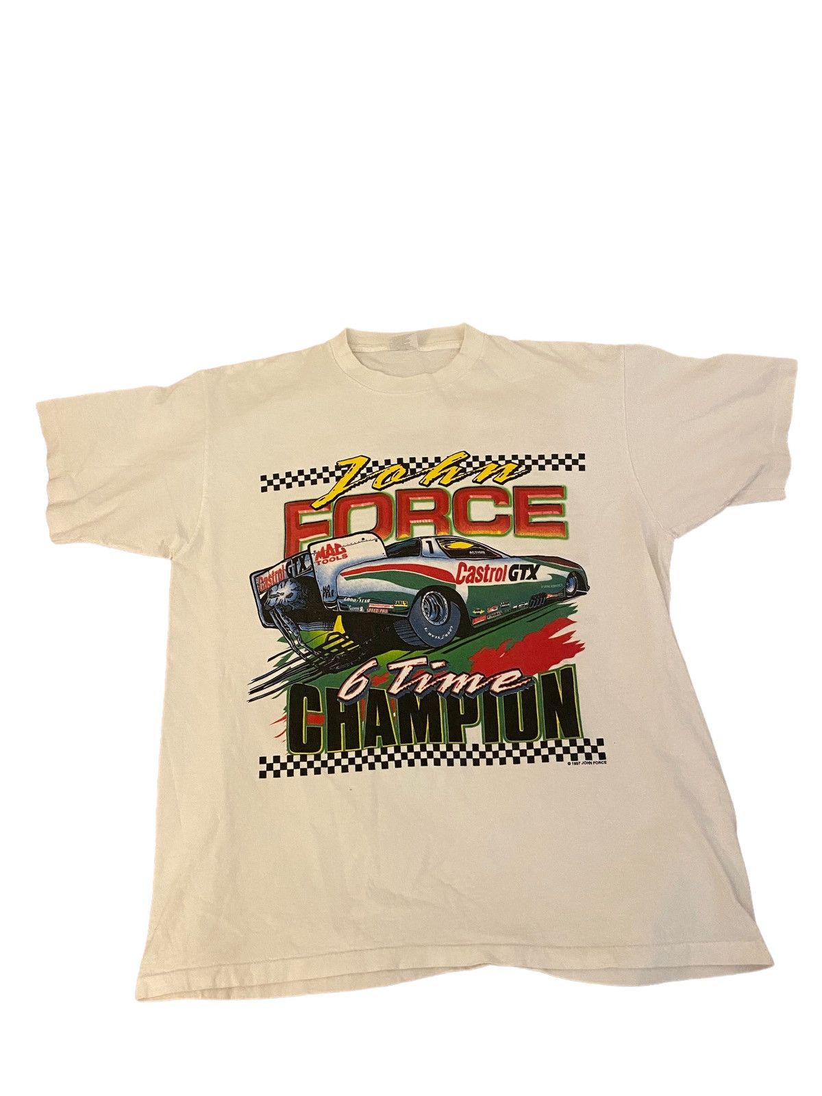 Vintage John Force NASCAR Shirt