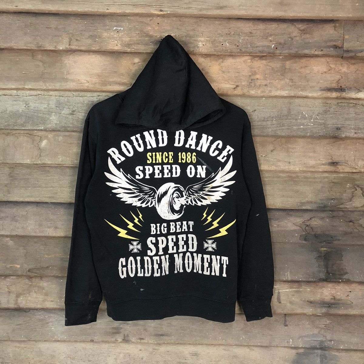 Japanese Brand Round Dance speed on Black motor racing Hoodie #3466 Size US M / EU 48-50 / 2 - 1 Thumbnail