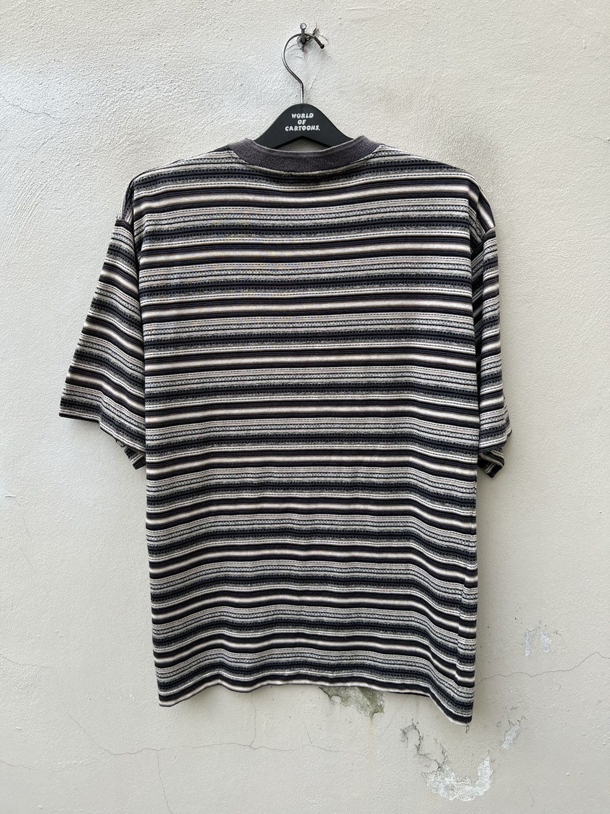 Anchor Blue × Vintage Vintage 90s Anchor Blue Striped Tee Grunge Skate Surfing Size US L / EU 52-54 / 3 - 6 Thumbnail