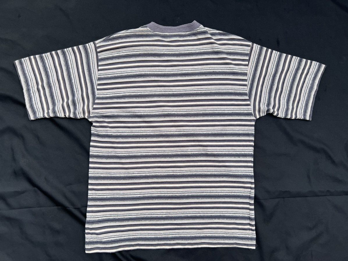 Anchor Blue × Vintage Vintage 90s Anchor Blue Striped Tee Grunge Skate Surfing Size US L / EU 52-54 / 3 - 2 Thumbnail