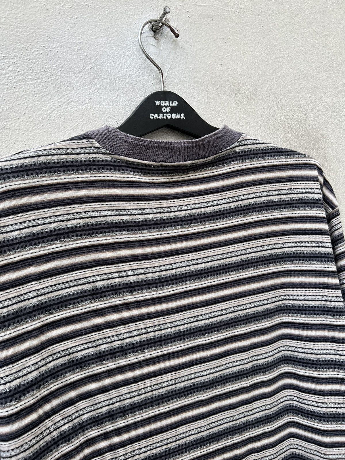 Anchor Blue × Vintage Vintage 90s Anchor Blue Striped Tee Grunge Skate Surfing Size US L / EU 52-54 / 3 - 7 Thumbnail