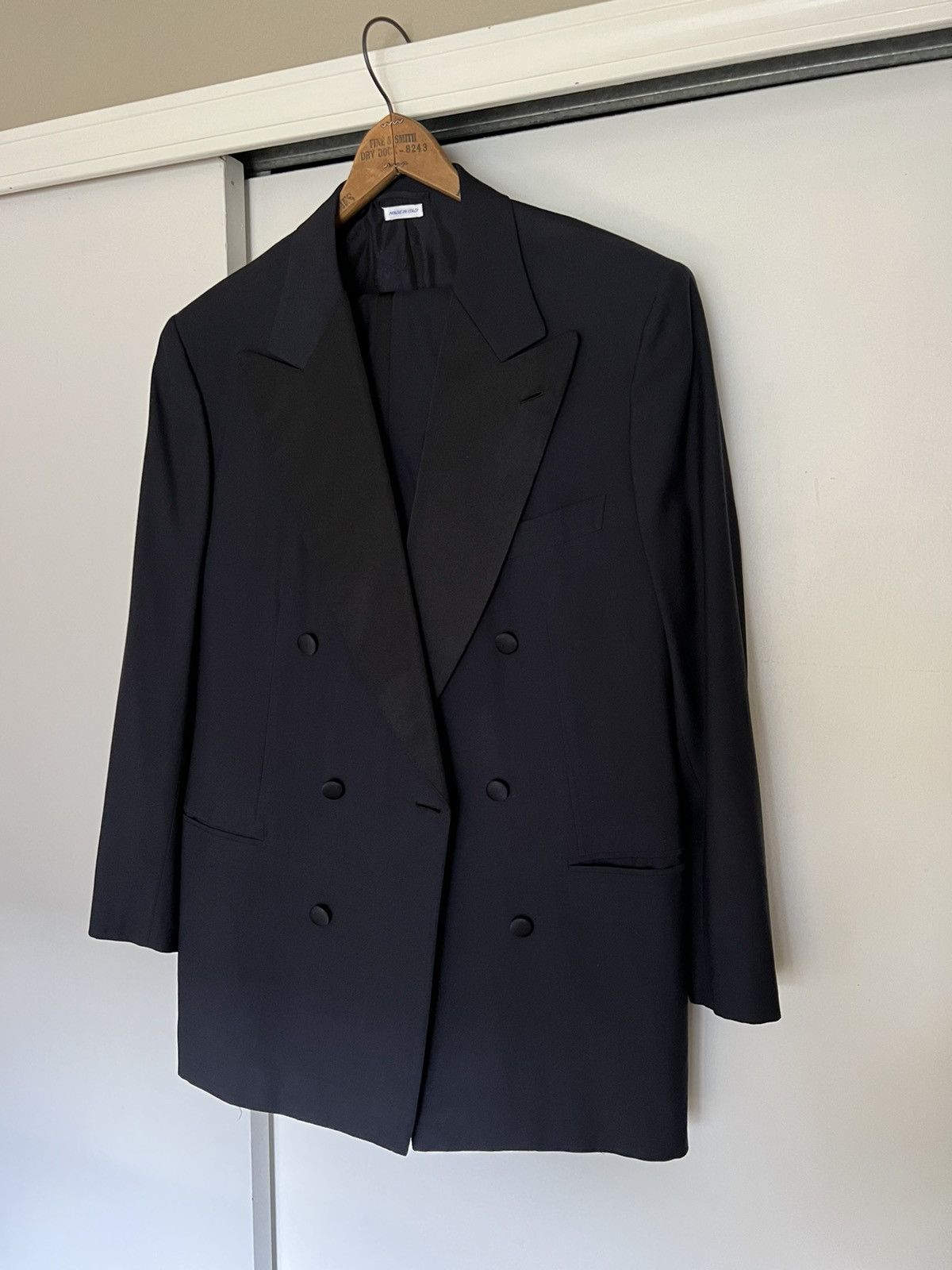 Brioni Midnight Blue Double Breasted Peak Lapel Wool Tuxedo | Grailed