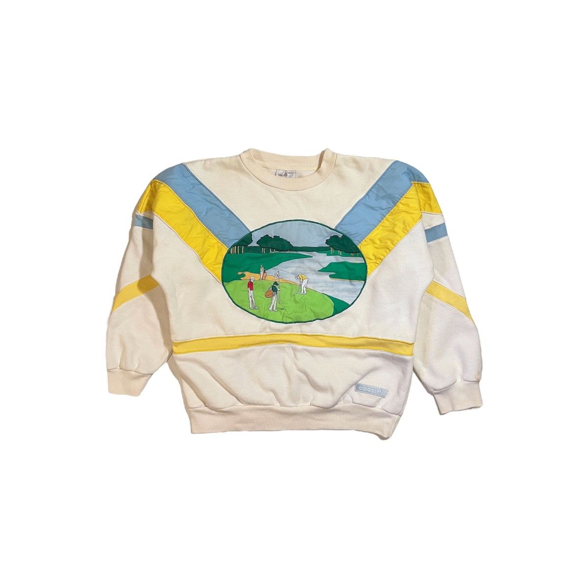 image of Adidas The Hills Classic Golf Sweatshirt in White, Men's (Size Large)