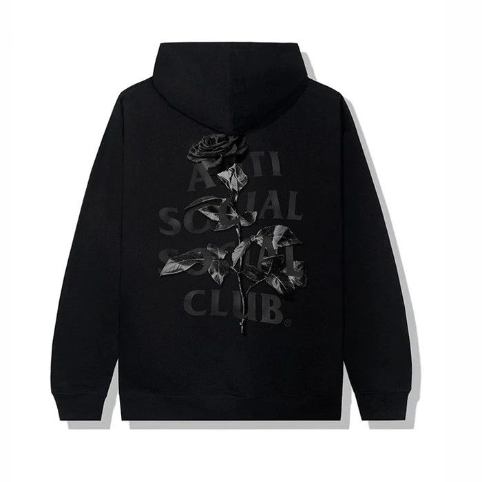 Anti social social club Hell o rose black hoodie