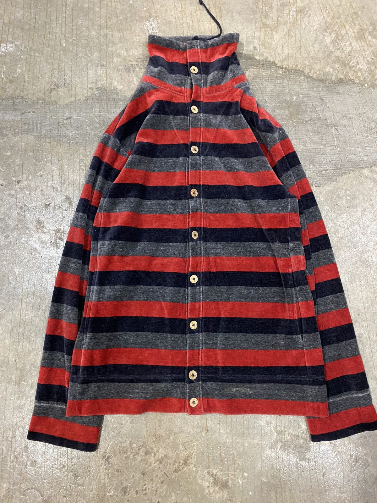 45rpm × Japanese Brand × Kapital velour stripe sweater Size S / US 4 / IT 40 - 3 Thumbnail