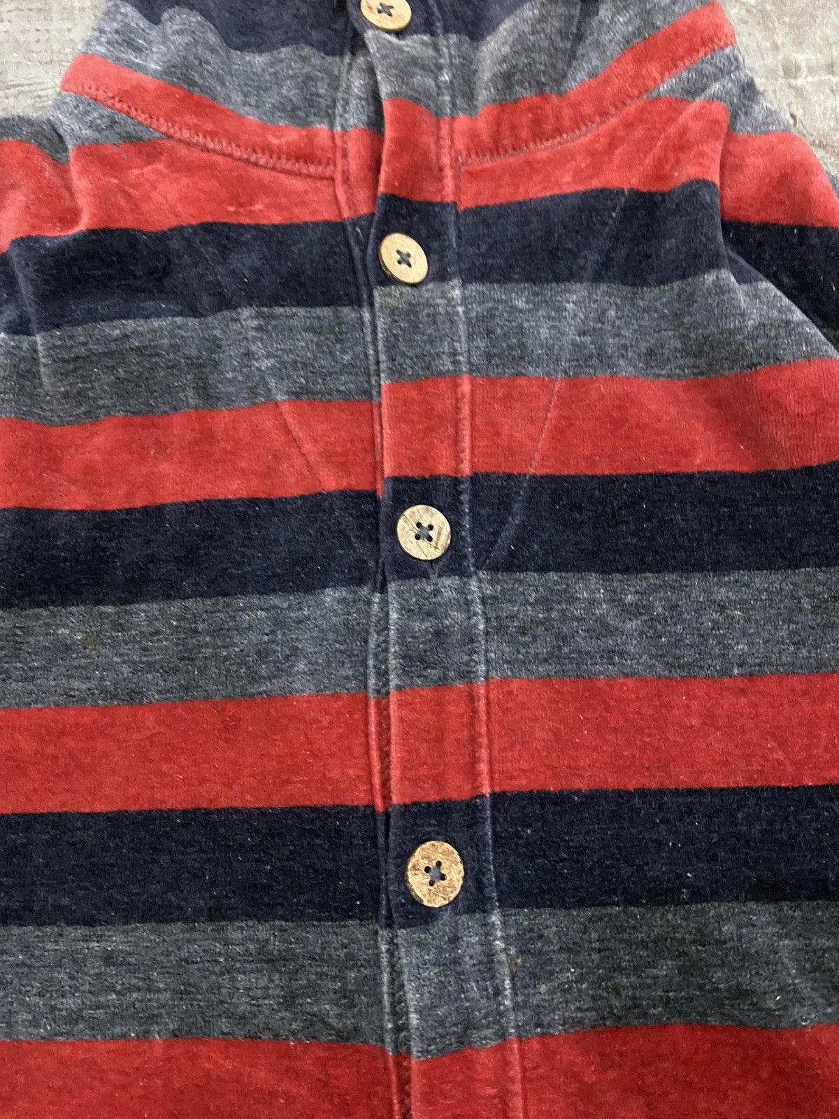 45rpm × Japanese Brand × Kapital velour stripe sweater Size S / US 4 / IT 40 - 4 Thumbnail