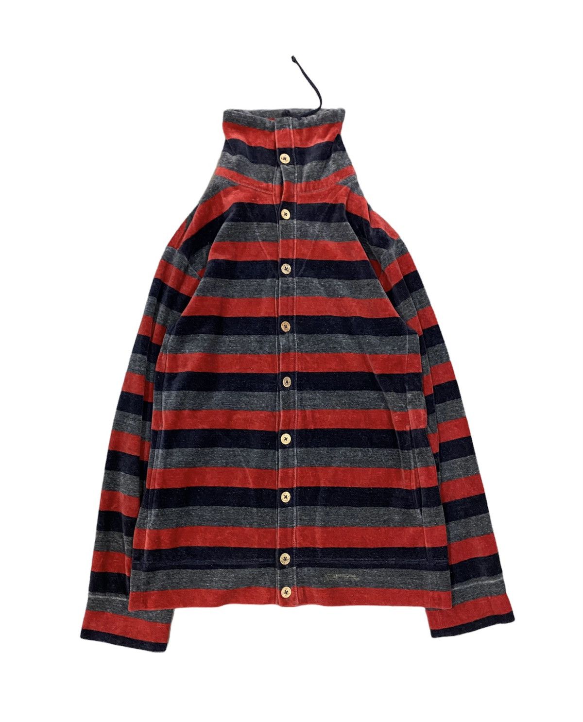 45rpm × Japanese Brand × Kapital velour stripe sweater Size S / US 4 / IT 40 - 1 Thumbnail
