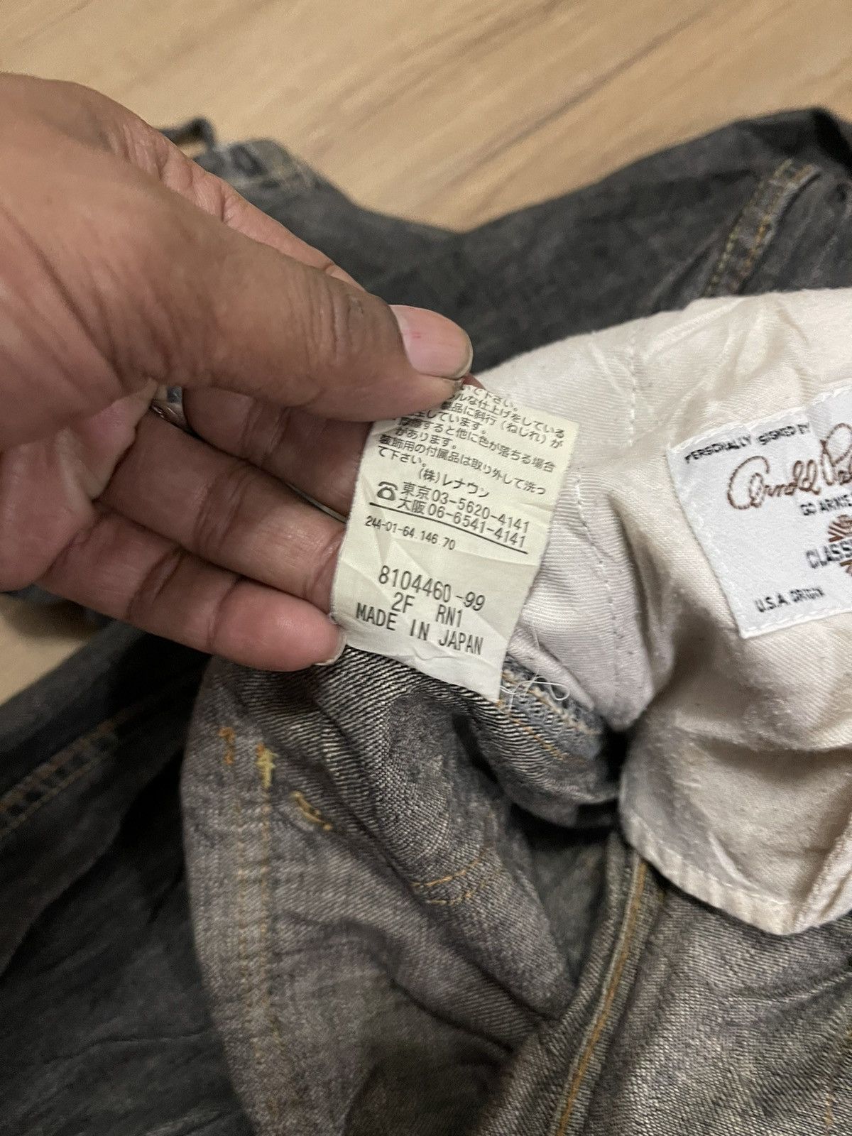 Vintage Vintage Arnold Palmer bondage style denim pants Size US 34 / EU 50 - 5 Thumbnail