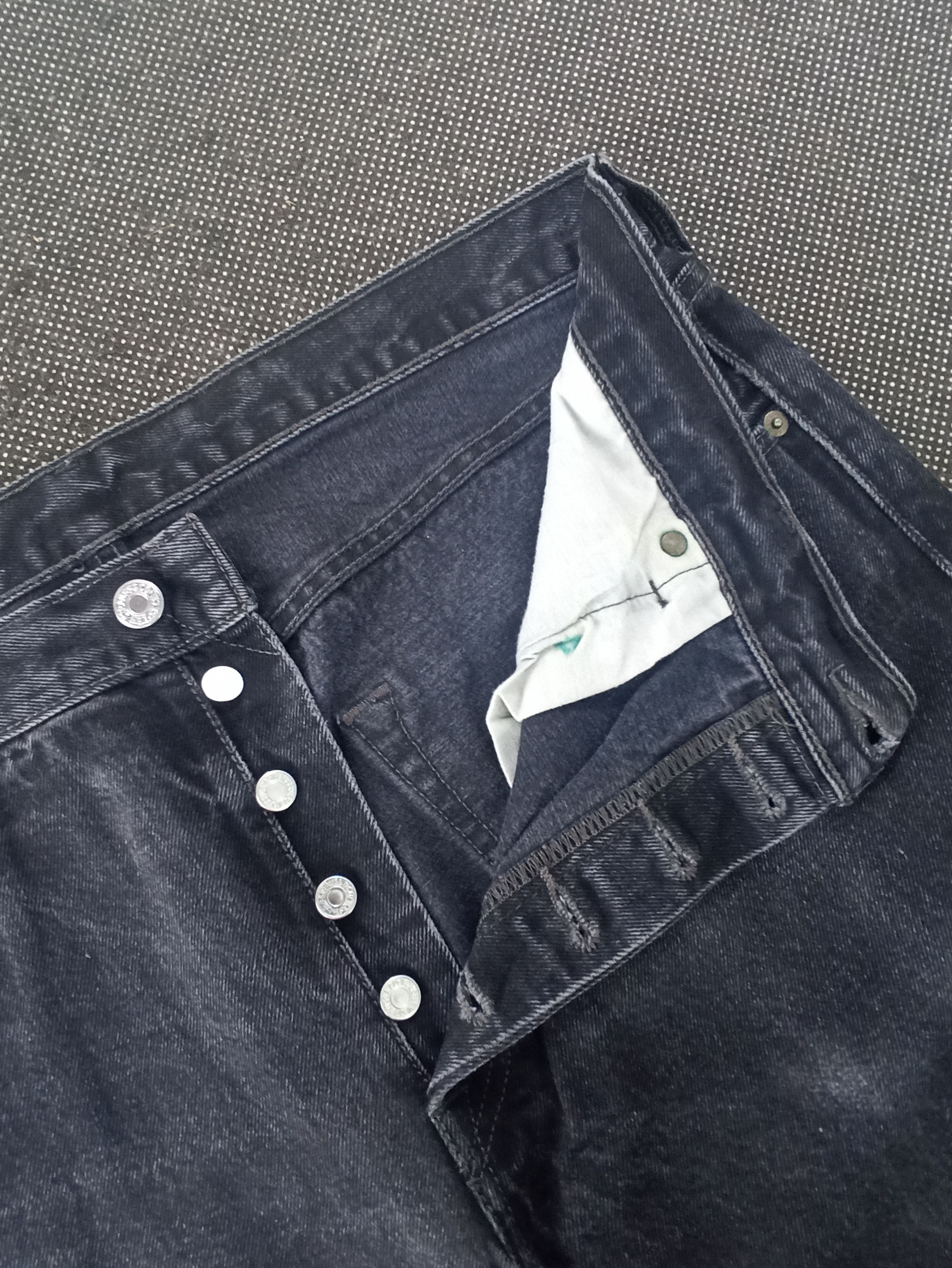 Jean × Levi's × Vintage VINTAGE LEVIS 501 BLACK JEANS -J278 Size US 37 - 3 Thumbnail