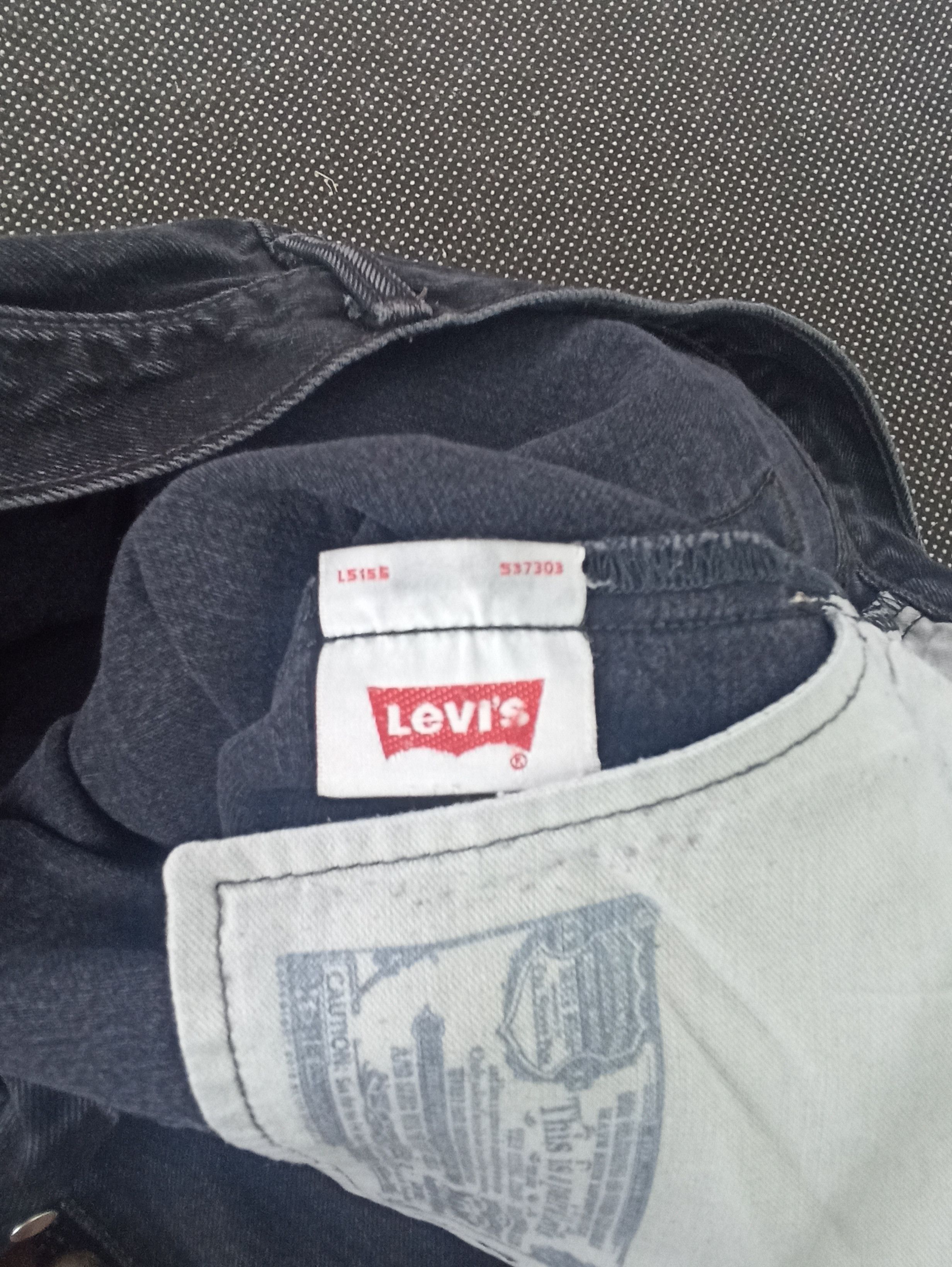 Jean × Levi's × Vintage VINTAGE LEVIS 501 BLACK JEANS -J278 Size US 37 - 6 Thumbnail