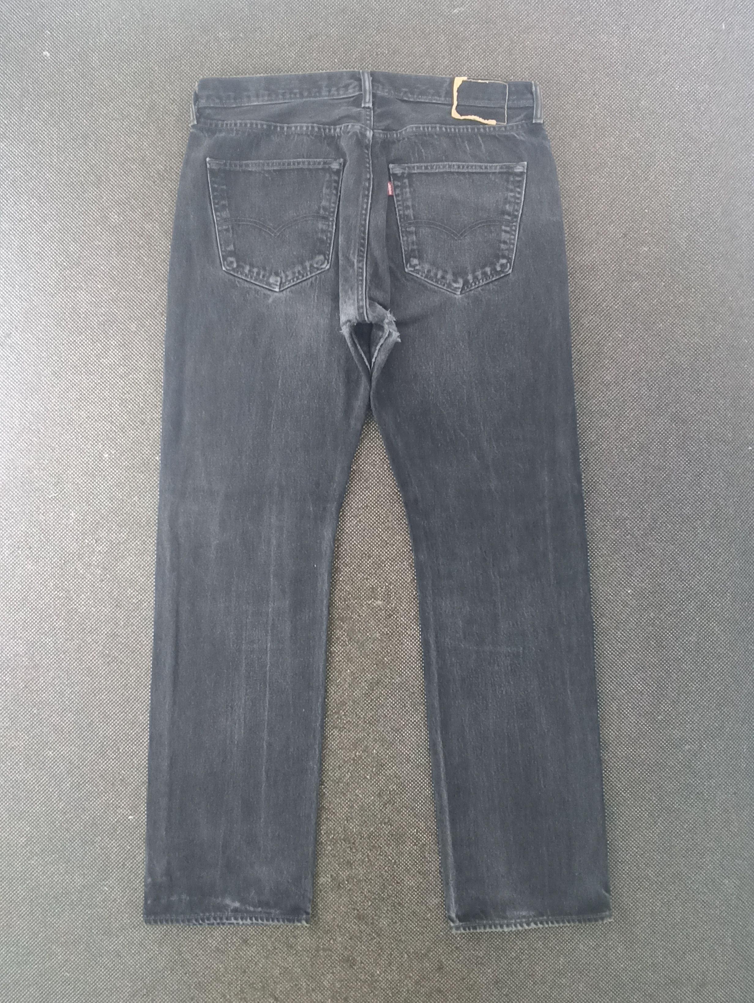 Jean × Levi's × Vintage VINTAGE LEVIS 501 BLACK JEANS -J278 Size US 37 - 2 Thumbnail