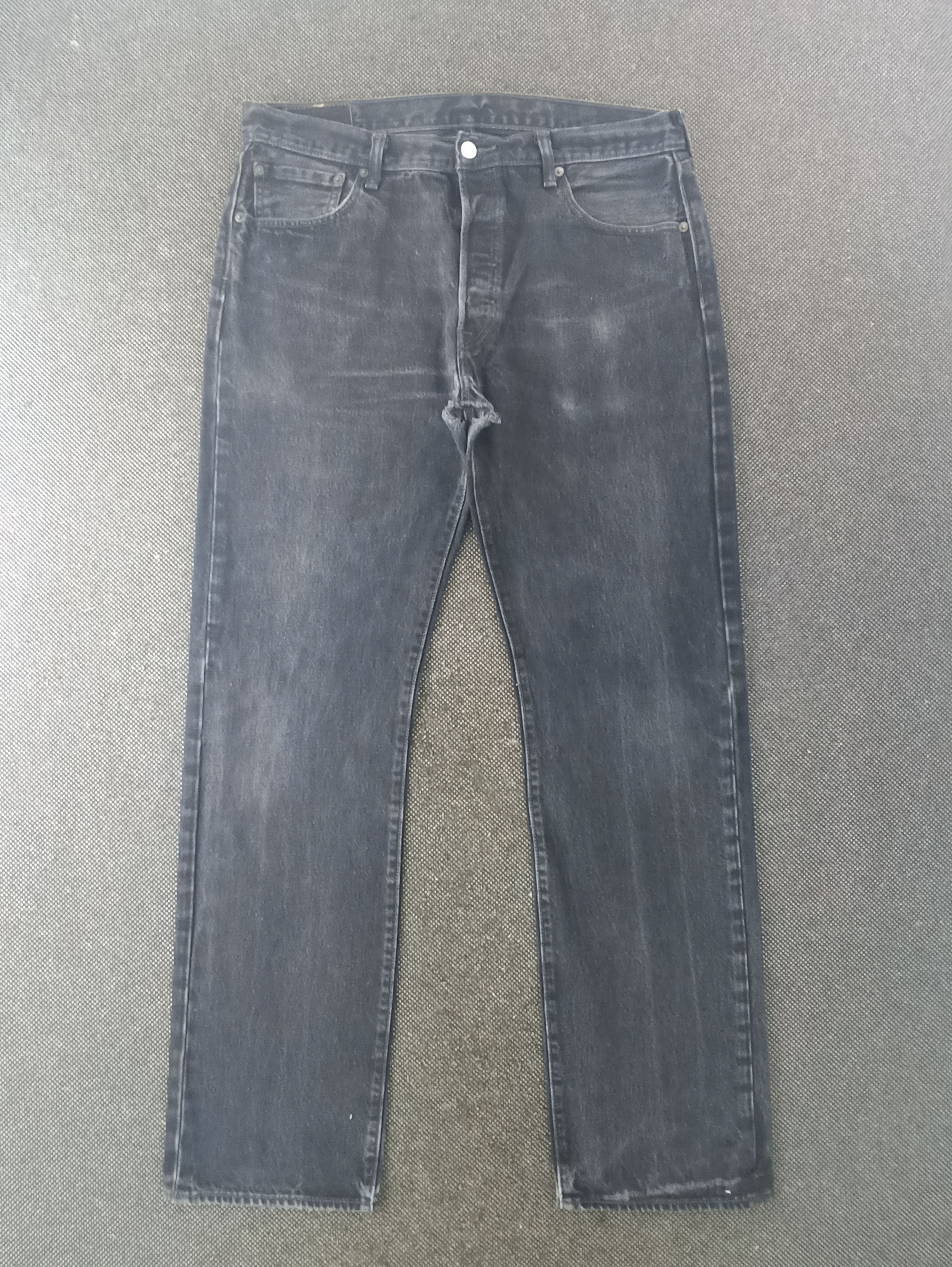 Jean × Levi's × Vintage VINTAGE LEVIS 501 BLACK JEANS -J278 Size US 37 - 1 Thumbnail