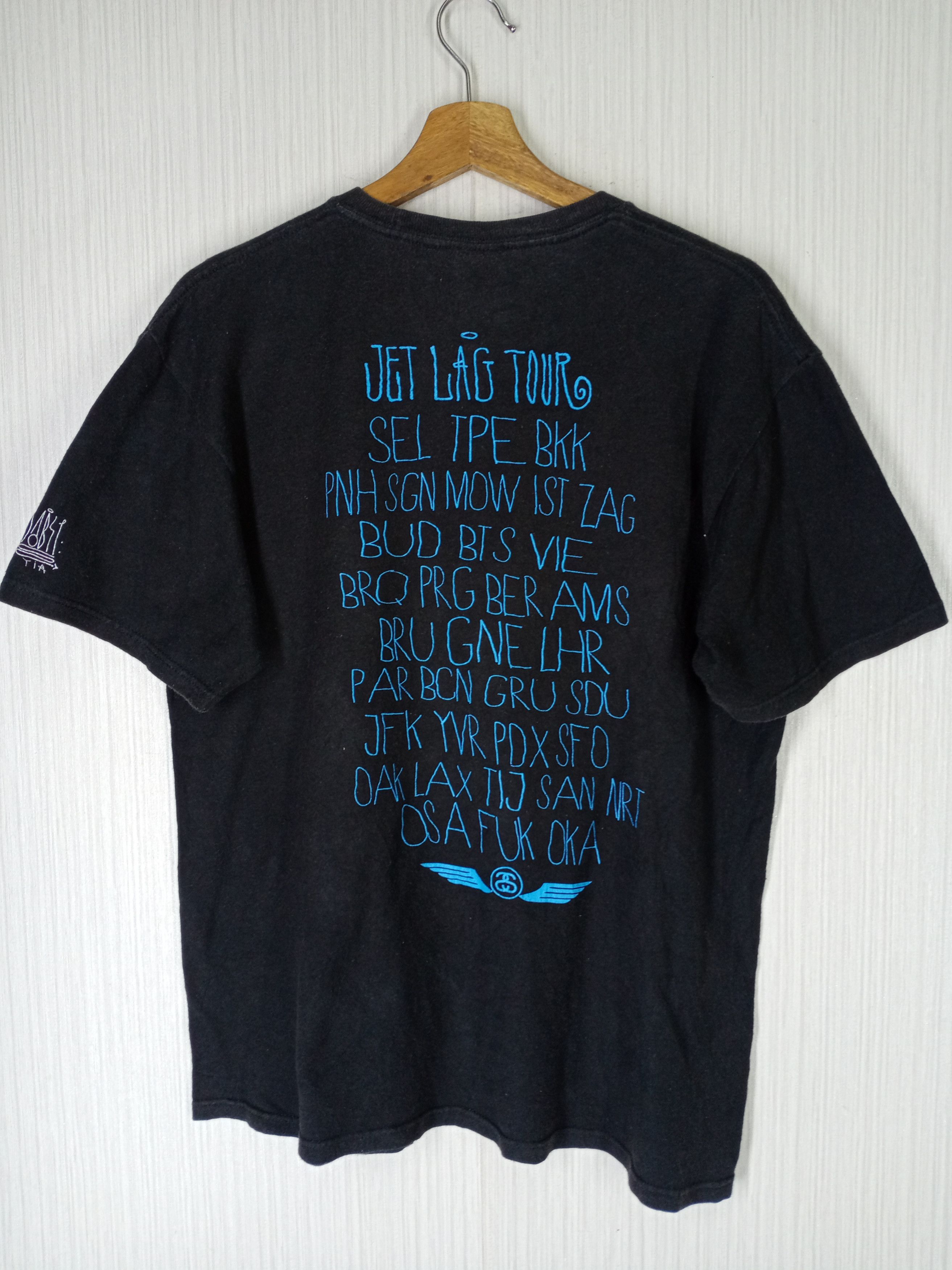 Stussy Rare Vintage Stussy Jet Lag Tour Dasbi Yia Tshirt Size US M / EU 48-50 / 2 - 4 Thumbnail
