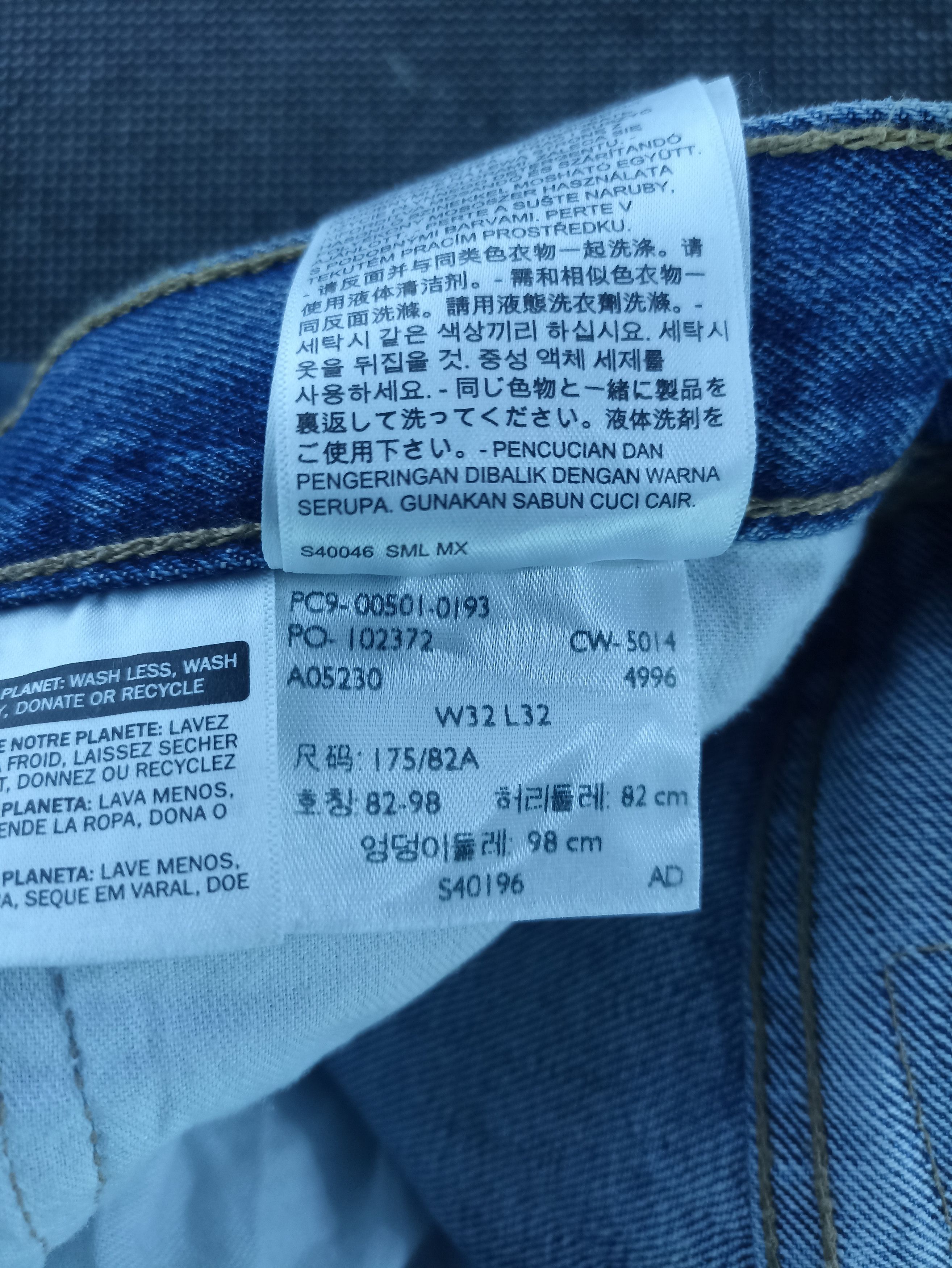 Jean × Levi's × Vintage VINTAGE LEVIS 501 BLUE Wash JEANS -J262 Size US 34 / EU 50 - 5 Thumbnail