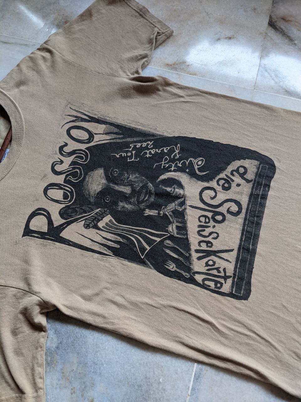 Band Tees Vintage Rosso Die Speisekarte Rock Band Tee x Tour Tee Size US S / EU 44-46 / 1 - 6 Thumbnail