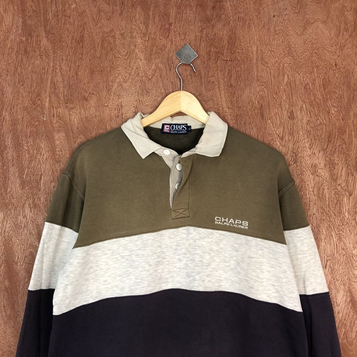 Chaps Ralph Lauren Chaps Ralph Lauren sweatshirt Button Up Tshirt #H412 Size US L / EU 52-54 / 3 - 9 Thumbnail