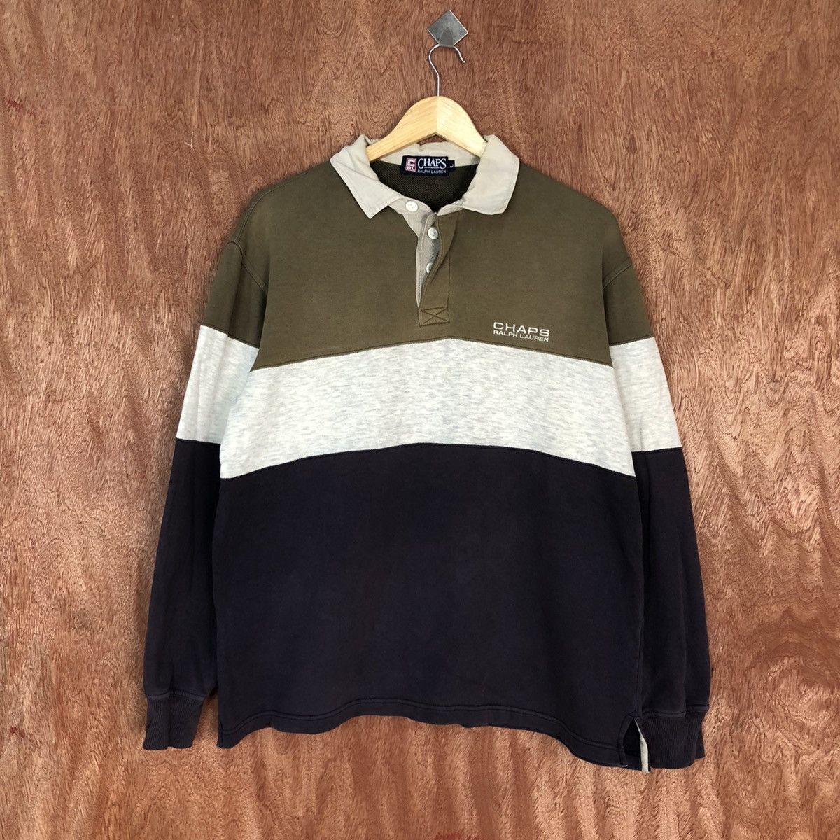 Chaps Ralph Lauren Chaps Ralph Lauren sweatshirt Button Up Tshirt #H412 Size US L / EU 52-54 / 3 - 3 Thumbnail