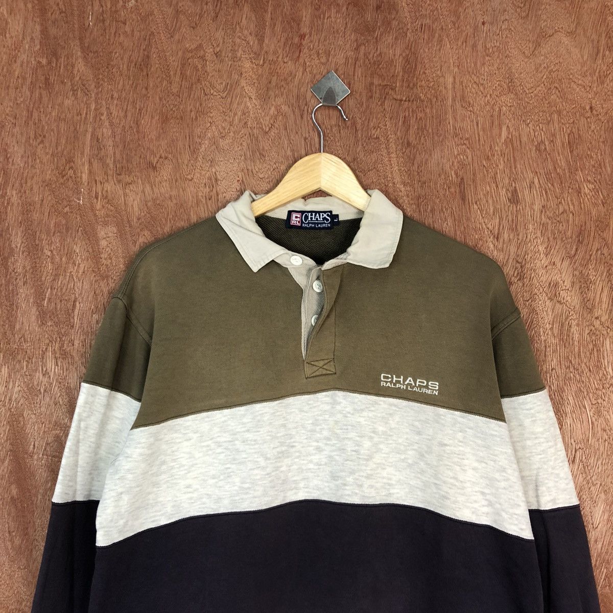Chaps Ralph Lauren Chaps Ralph Lauren sweatshirt Button Up Tshirt #H412 Size US L / EU 52-54 / 3 - 2 Thumbnail
