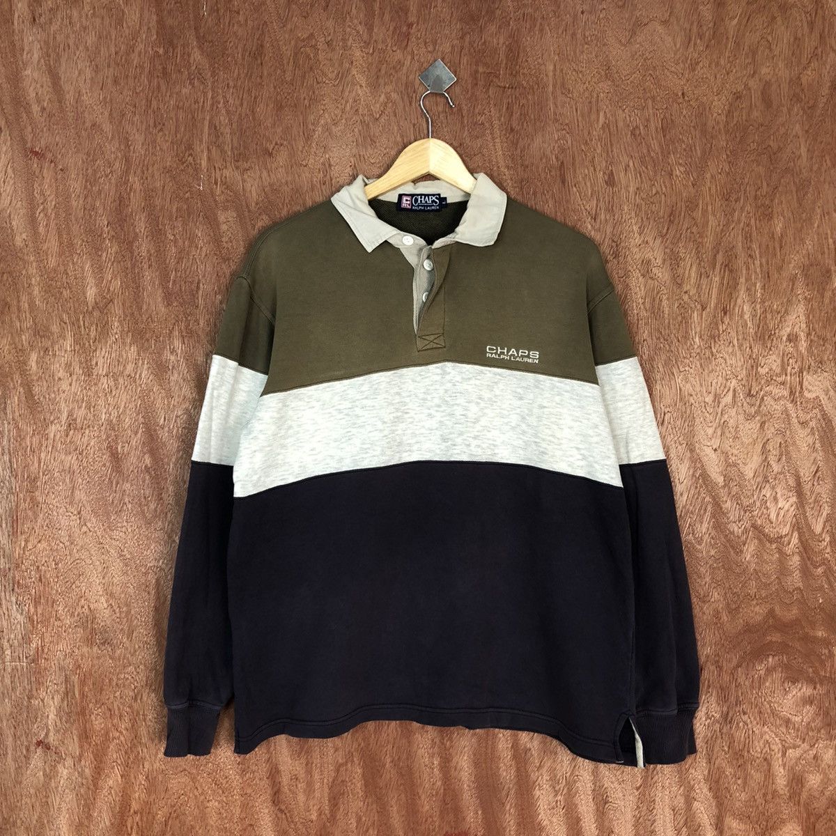 Chaps Ralph Lauren Chaps Ralph Lauren sweatshirt Button Up Tshirt #H412 Size US L / EU 52-54 / 3 - 1 Thumbnail