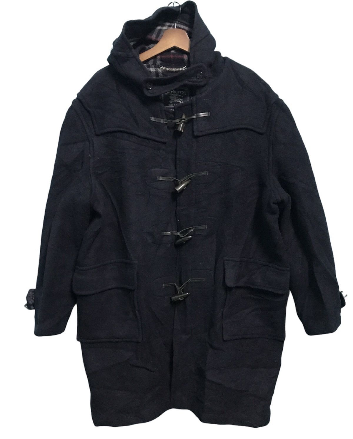Burberry Burberrys Made in England Wool Duffle Long Jacket Size US L / EU 52-54 / 3 - 1 Thumbnail