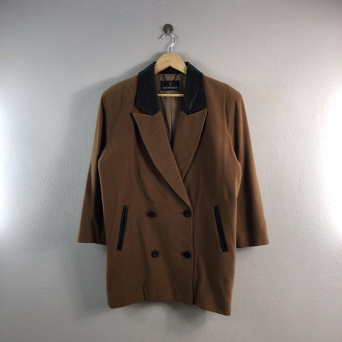 Vintage Trussardi Double Breast Trench Coat Style Jacket